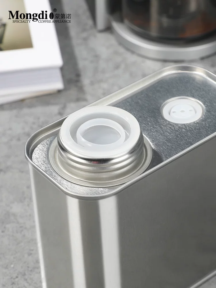 Hộp đựng cà phê bằng thiếc có van một chiều, hộp đựng cà phê dạng bột kín, hộp đựng trà