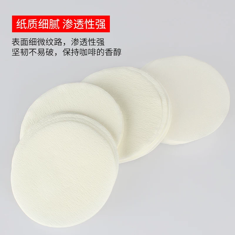 Giấy lọc cà phê Mongdio Moka pot, giấy lọc cà phê pha thủ công bằng đá, giấy lọc cà phê nhỏ giọt tròn số 6, 100 miếng