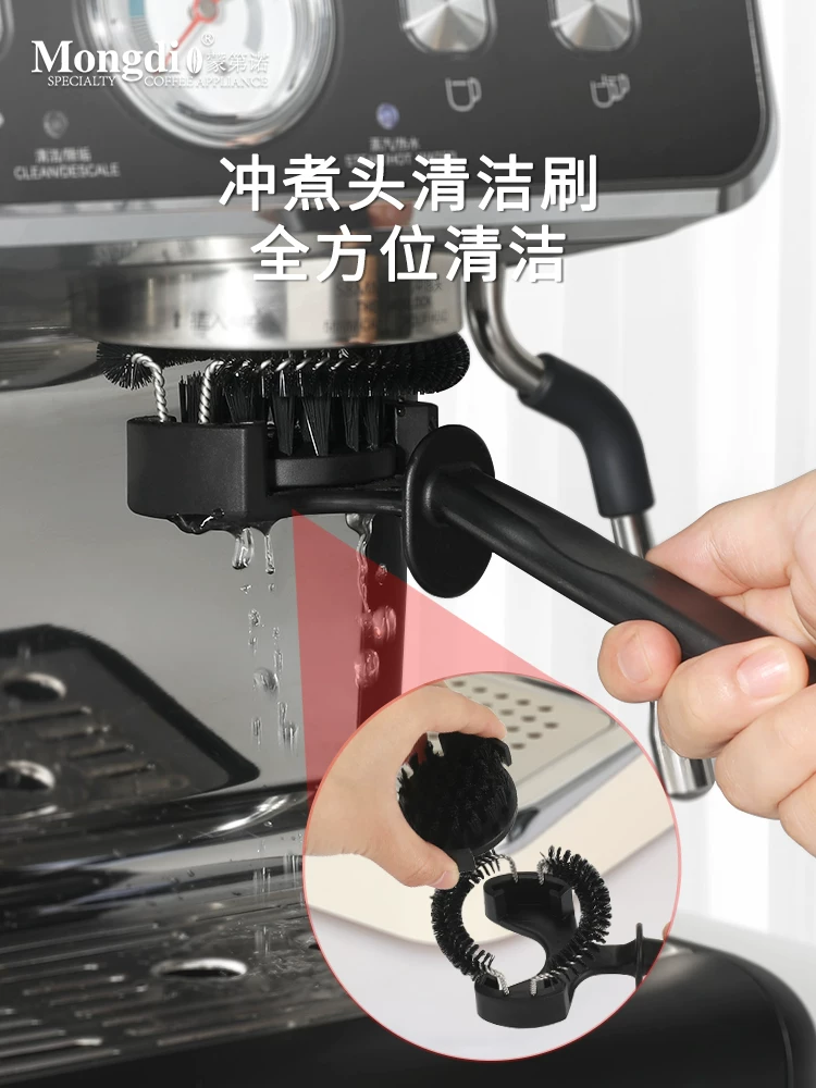 Bàn chải vệ sinh máy xay cà phê Mongdio, dụng cụ vệ sinh đầu pha cà phê, bộ dụng cụ vệ sinh cà phê đầy đủ, bàn chải vệ sinh bã cà phê