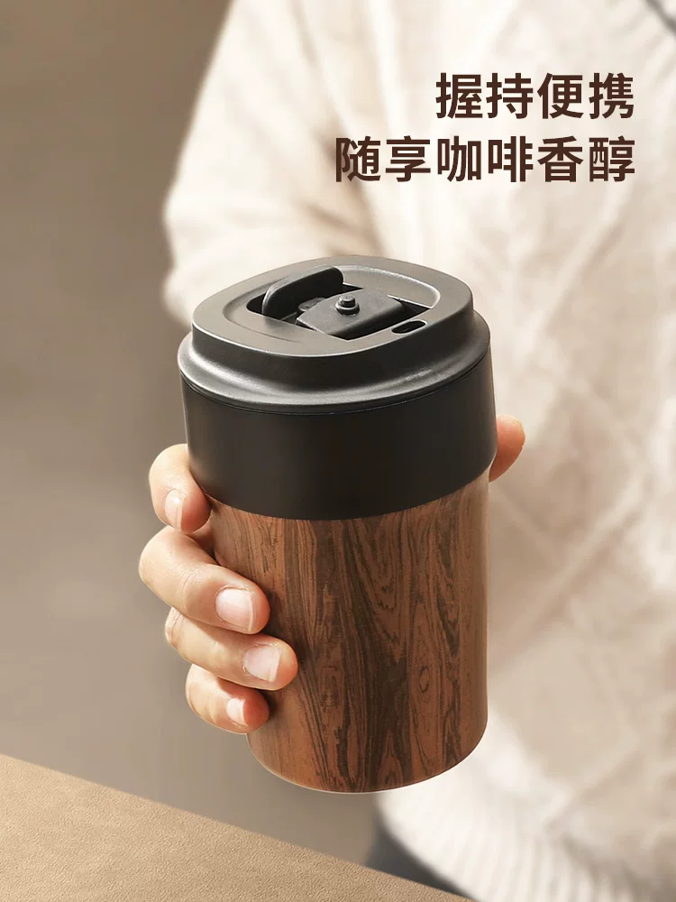 Mongdio cốc cà phê gốm giữ nhiệt cốc du lịch di động cốc nước cao cấp retro cao cấp tinh tế cốc