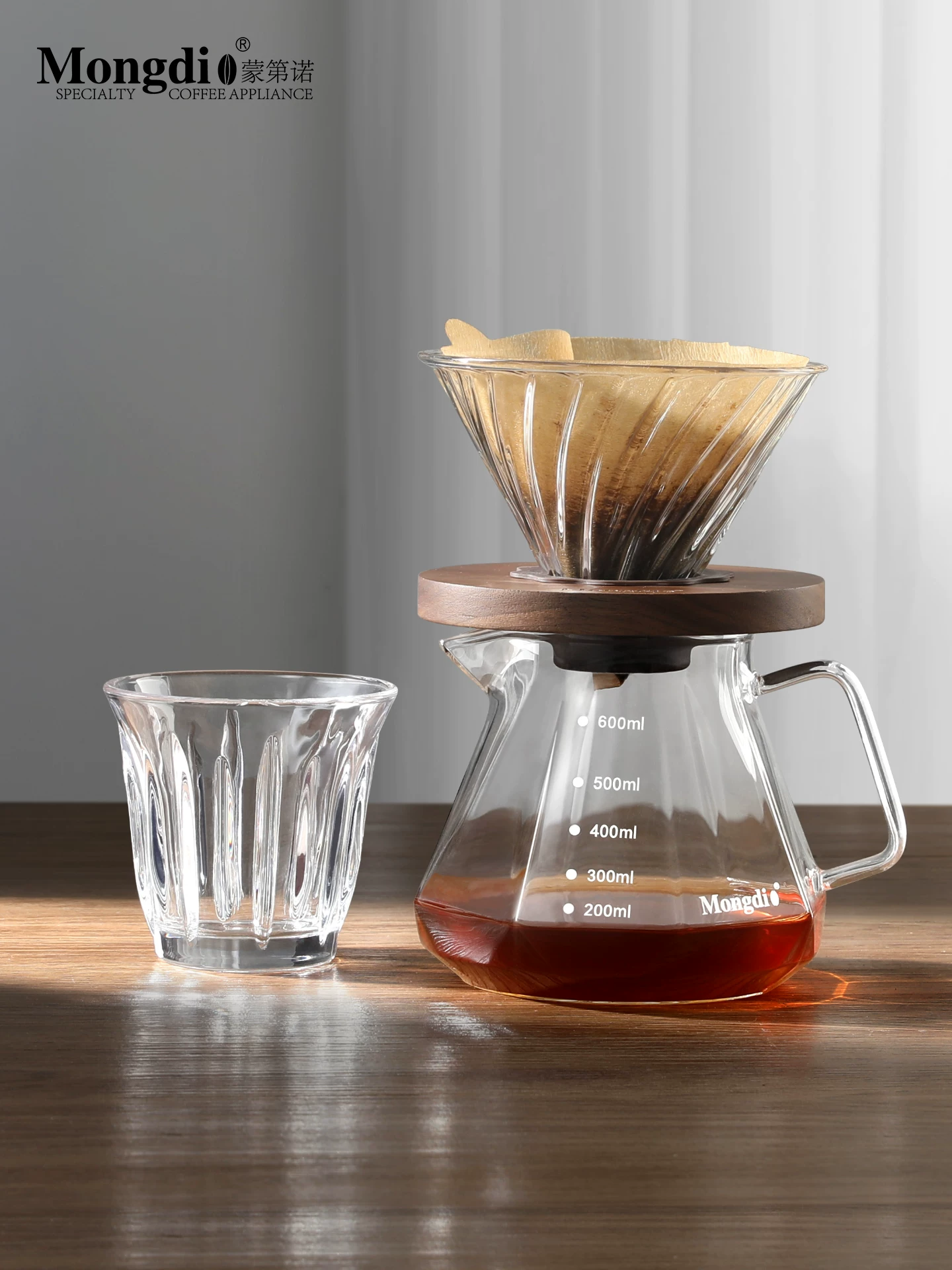 Bộ pha cà phê đổ nước Mongdio, cốc lọc cà phê, máy xay cà phê điện, bình chia sẻ, bình rót, thiết bị pha cà phê