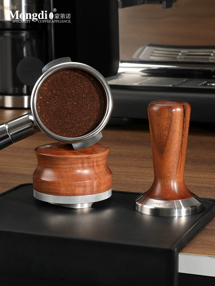 Dụng cụ nén cà phê Mongdio, búa bột cà phê lực không đổi, dụng cụ phân phối cà phê, phụ kiện máy pha cà phê 51/58mm