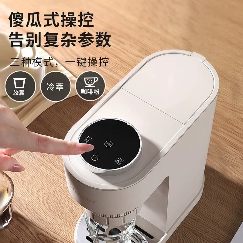 Máy pha cà phê Ý Mongdio máy xay điện mini cầm tay bán tự động viên nang máy cà phê bột ba trong một