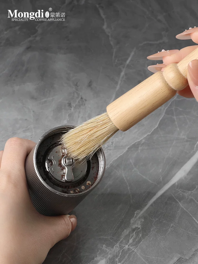 Bàn chải vệ sinh máy xay cà phê Mongdio, bàn chải vệ sinh cà phê, bàn chải vệ sinh bã cà phê, dụng cụ vệ sinh, bàn chải máy pha cà phê