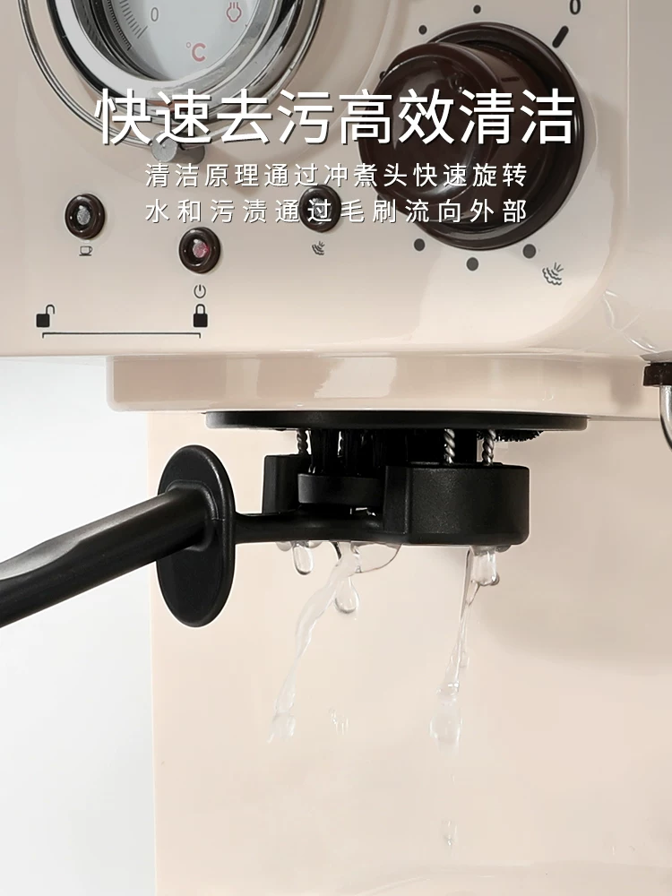 Bàn chải làm sạch máy pha cà phê Mongdio bàn chải làm sạch đầu pha cà phê chống bỏng dụng cụ làm sạch máy pha cà phê có thể tháo rời