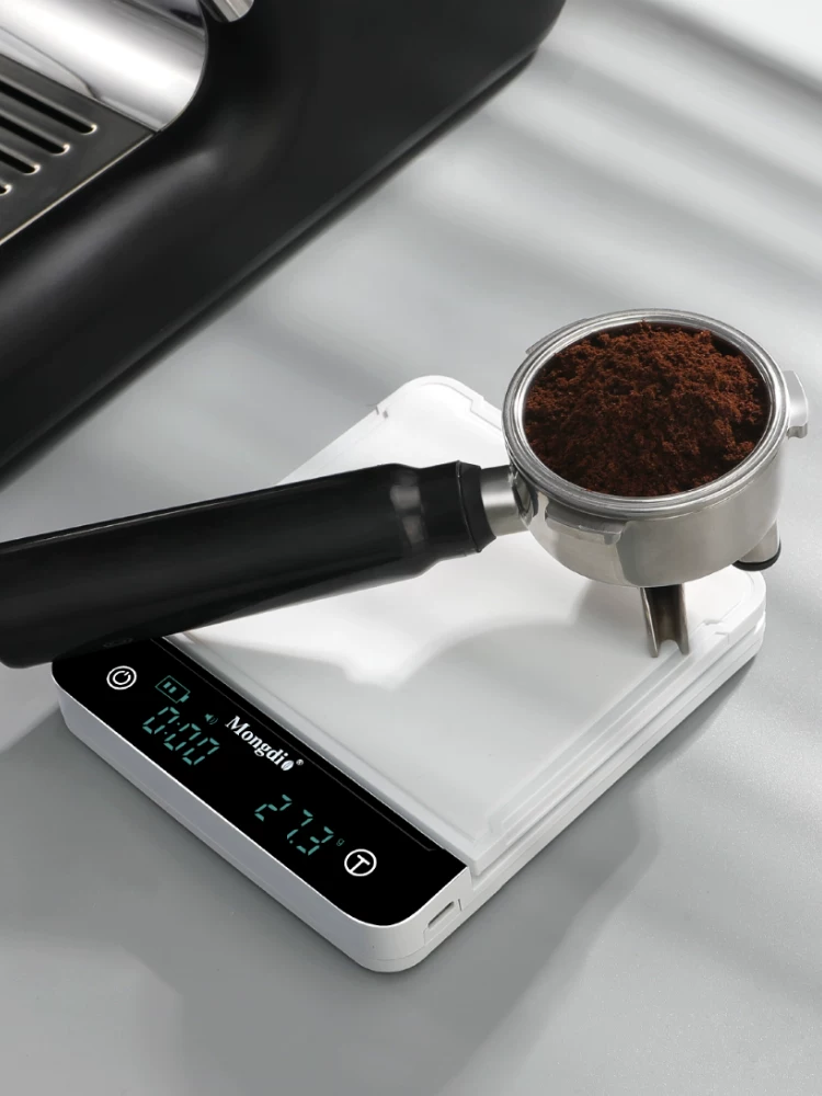Cân điện tử cà phê Mongdio, cân cà phê, đặc biệt dành cho pha cà phê thủ công kiểu Ý, cân hạt cà phê, thiết bị hẹn giờ pha cà phê