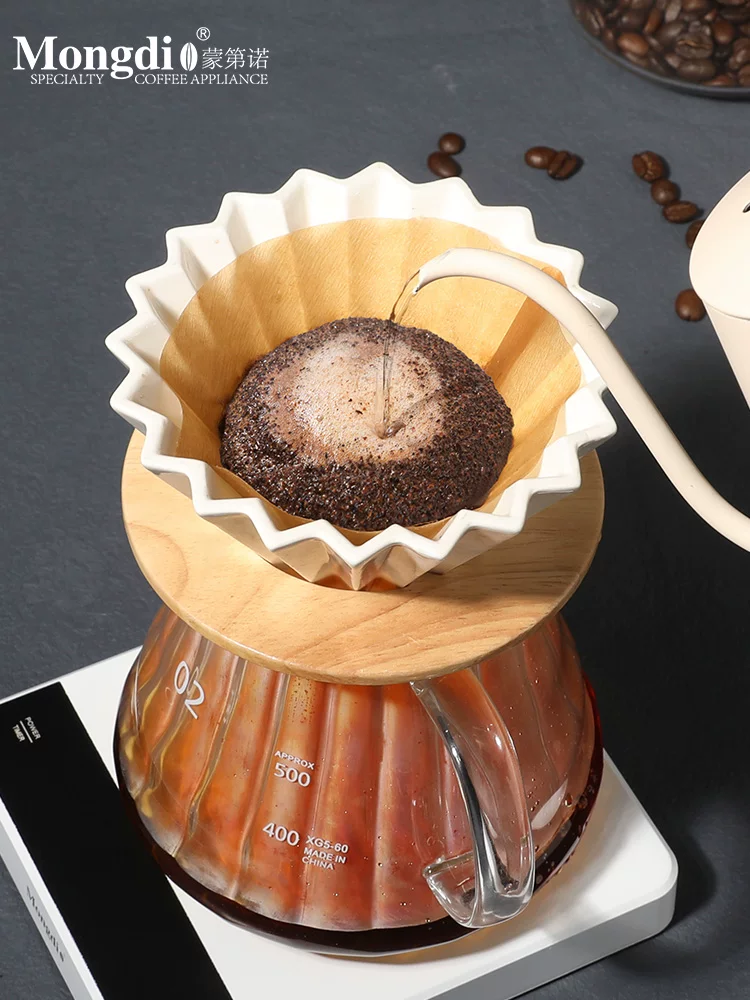 Bộ ấm pha cà phê thủ công Mongdio, máy xay cà phê bằng tay, máy pha cà phê quay tay, ấm pha cà phê thủ công, cốc lọc cà phê, dụng cụ pha cà phê