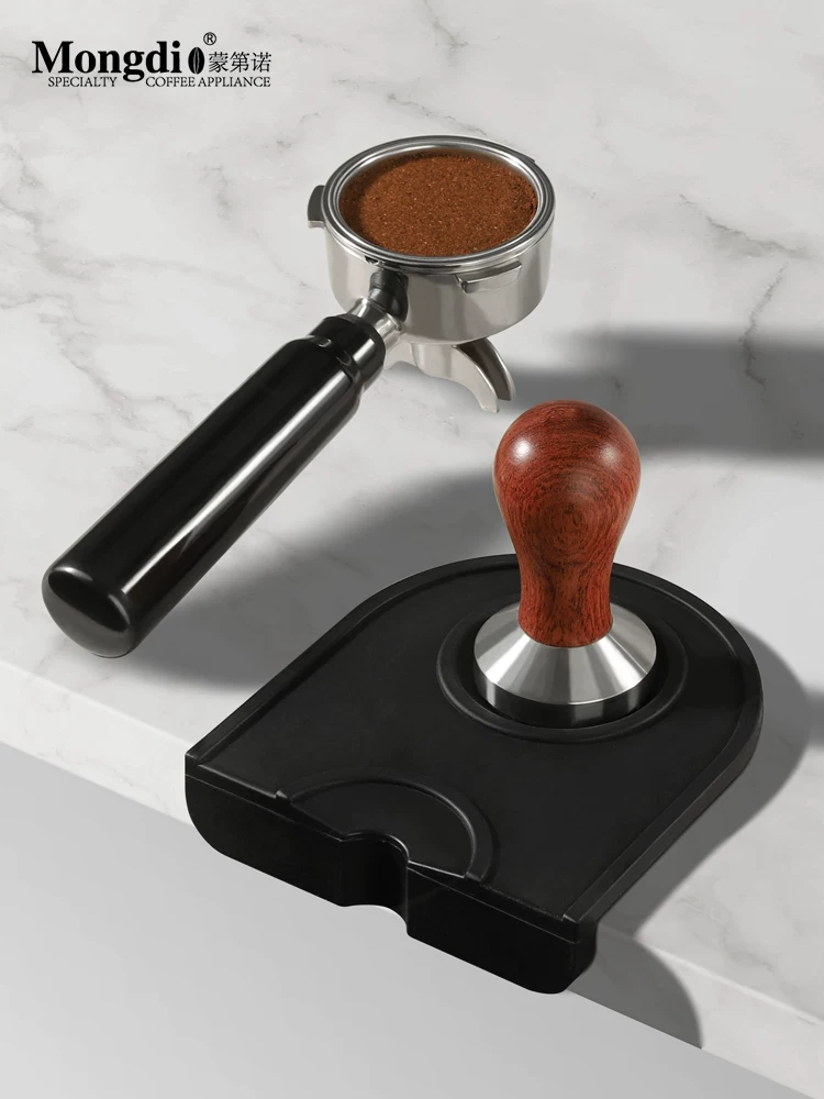 Khăn lót tamper cà phê Mongdio, thảm lót cà phê, vải lót bột cà phê, giá đỡ tamper cà phê, thảm chống trượt cho quầy bar, thảm góc bàn