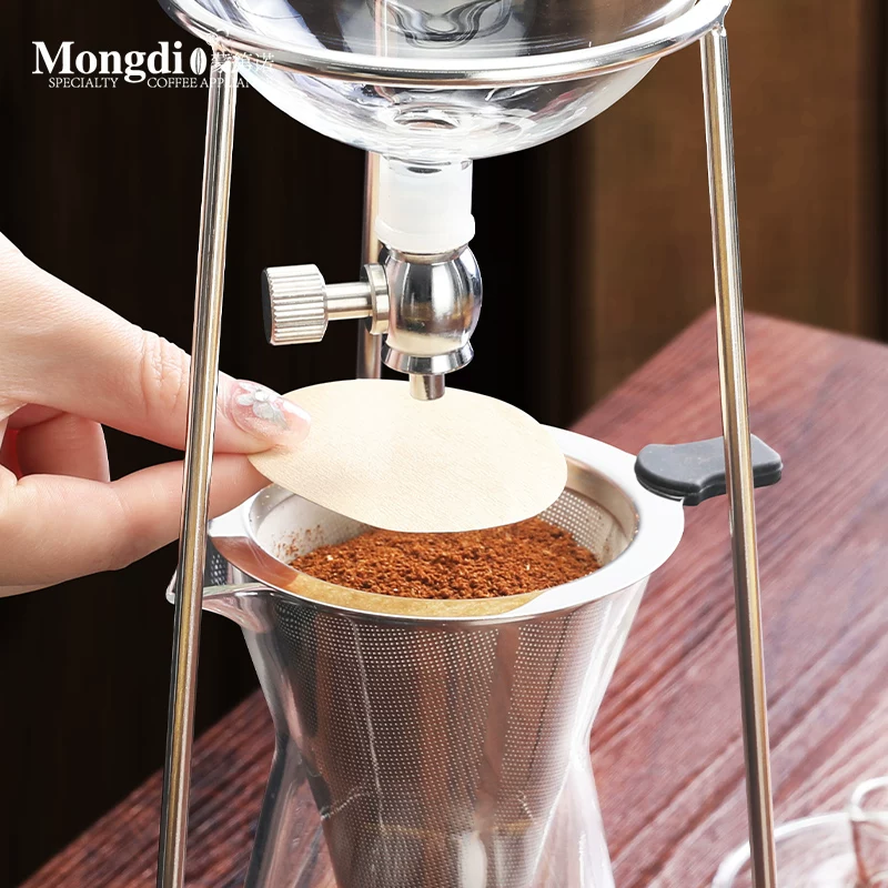 Bình pha cà phê đá Mongdio, bình pha cà phê lạnh, bình pha cà phê thủ công kiểu nhỏ giọt tại nhà, bình pha cà phê đá, bộ lọc cà phê