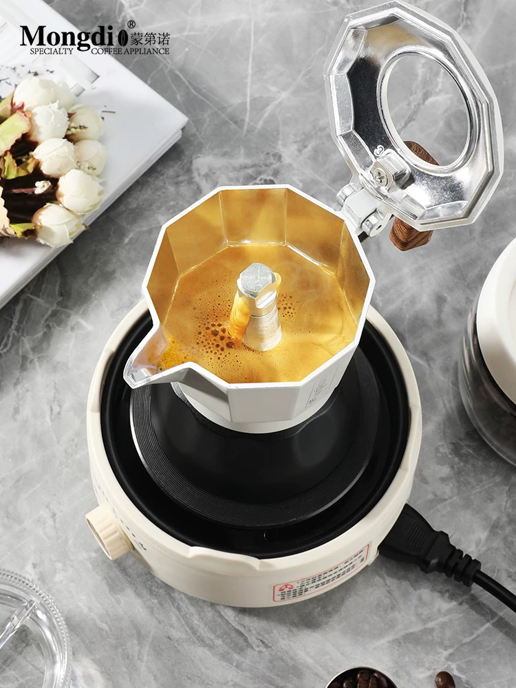 Mongdio bình pha cà phê moka van đôi thế hệ thứ ba 3.0 bình pha cà phê moka tại nhà máy pha cà phê espresso máy pha cà phê thiết bị pha cà phê