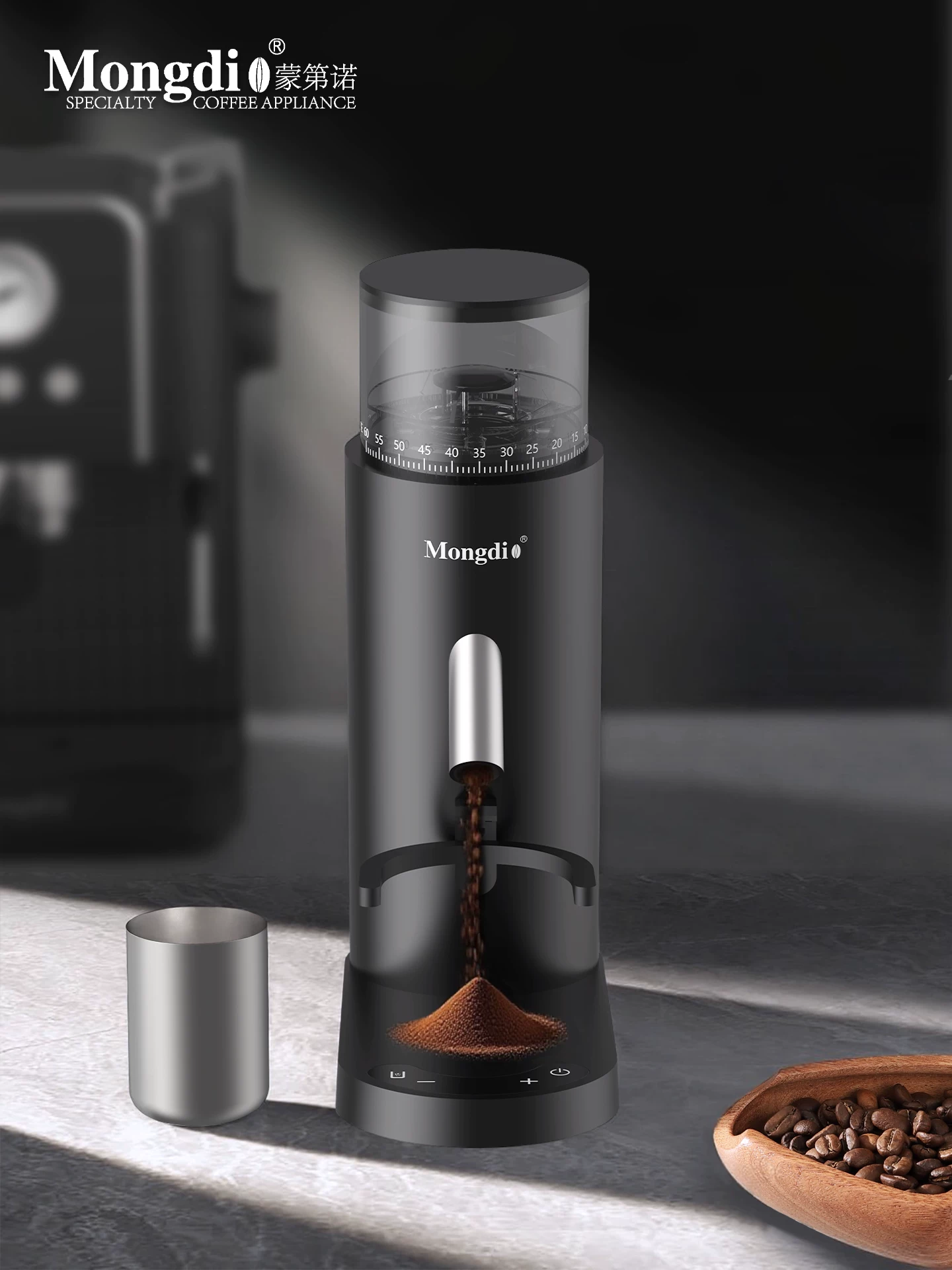 Máy xay cà phê điện Mongdio pha cà phê espresso thủ công chuyên nghiệp máy xay cà phê tự động thiết bị pha cà phê