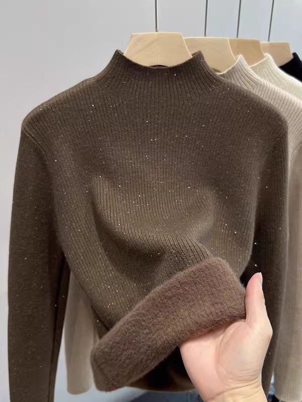 Hàng thanh lý áo len nữ châu Âu, hàng mới nguyên tem, chất liệu cao cấp, len lụa bóng, dệt kim lót lông, dày dặn, ấm áp.