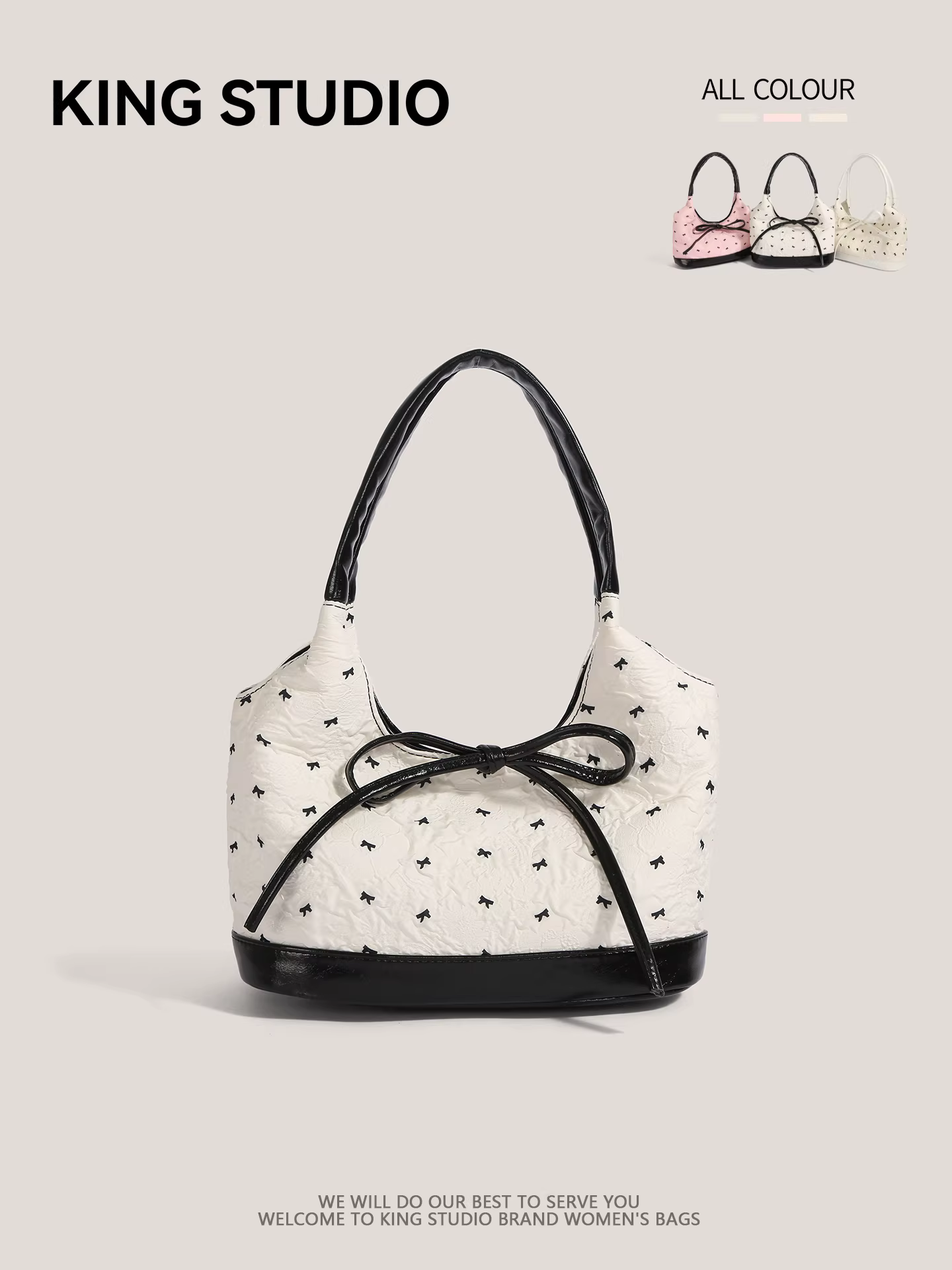 Túi nơ siêu hot dành cho nữ 2025, túi đeo vai/nách đa năng, thời trang, phù hợp đi làm.