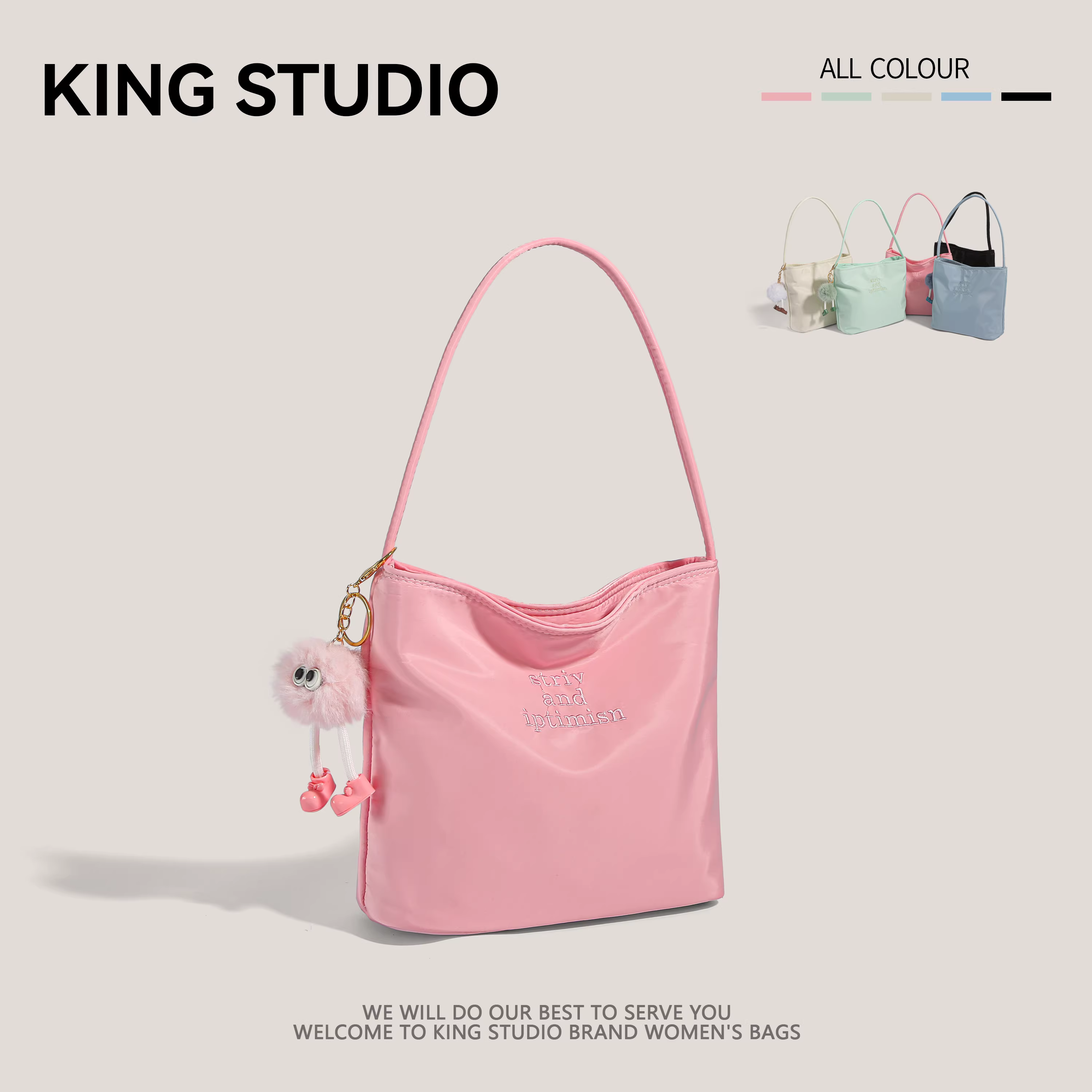 Túi xách nylon thiết kế độc đáo dành cho nữ 2025, mẫu mới thời thượng mùa hè, đa năng, đeo chéo, kiểu xô, đeo vai