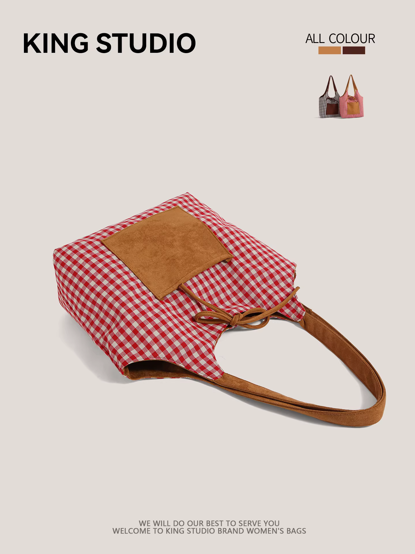 Túi đeo vai da lộn retro Hàn Quốc dành cho nữ, mẫu mới thu đông 2025, dung tích lớn, đa năng, phong cách phóng khoáng.