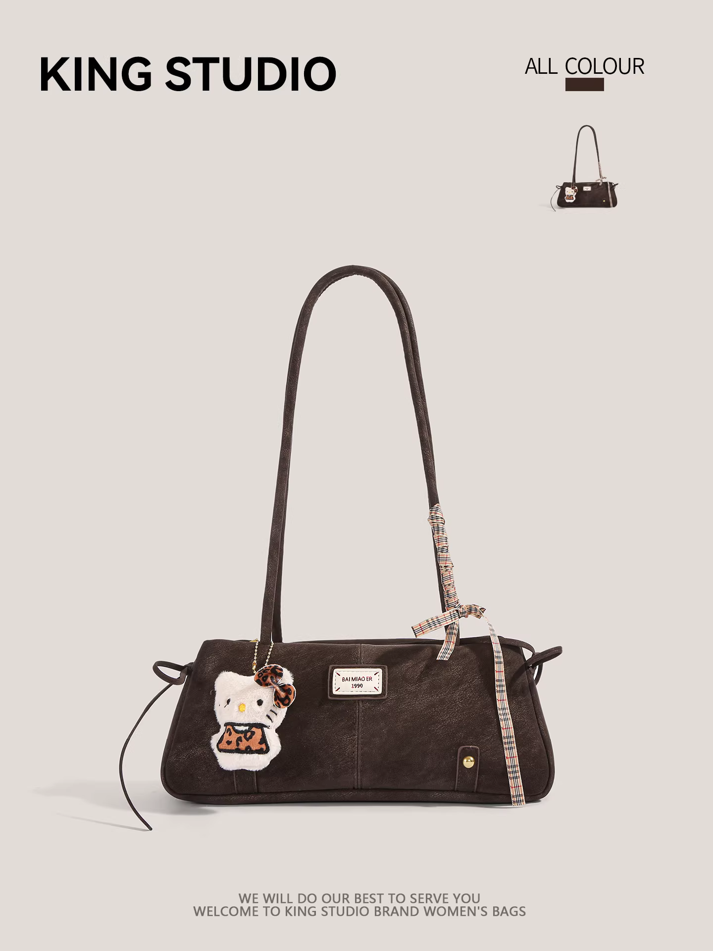 Túi xách da lộn retro độc đáo dành cho nữ 2026, thời trang mới mẻ, đa năng, chất liệu cao cấp, túi đeo vai, túi kẹp nách