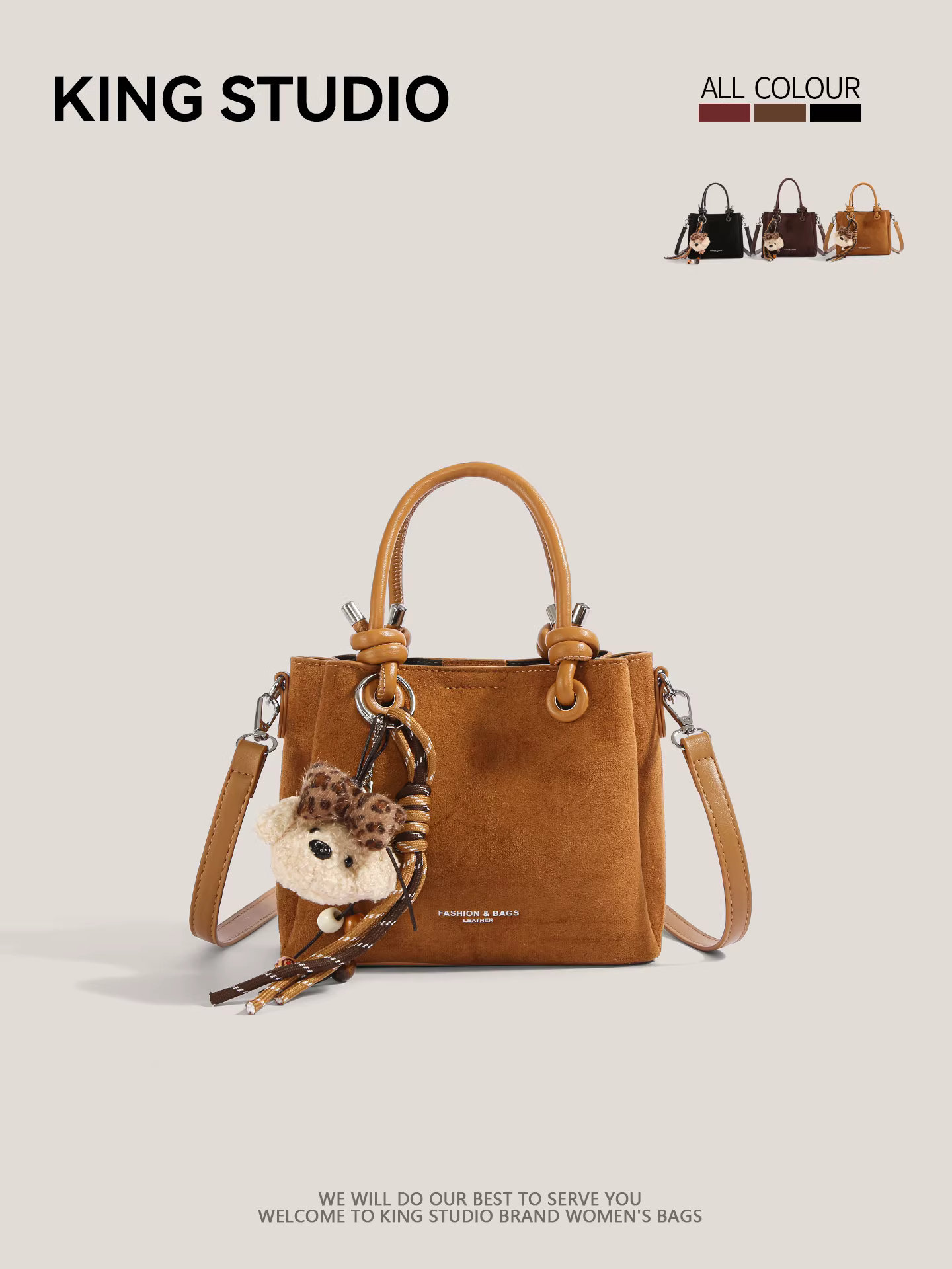 Túi xách nữ cao cấp phong cách retro 2026, chất liệu mờ, kiểu đeo vai, thời trang cá tính, túi đeo chéo