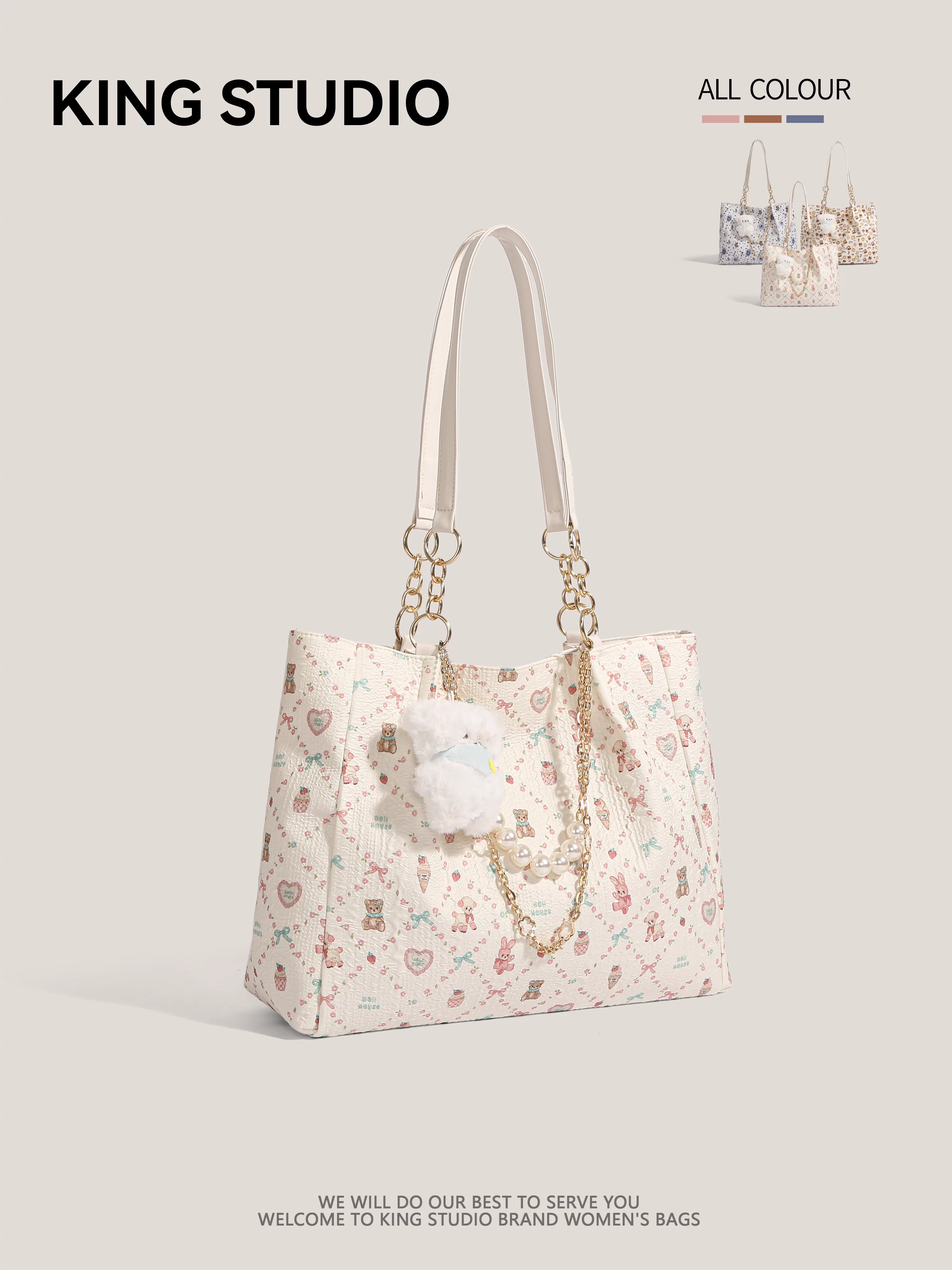 Túi graffiti cá tính dành cho nữ 2025 thời trang mới, đa năng, phù hợp cho học sinh, sinh viên, đi làm, túi đeo vai, túi tote dung tích lớn