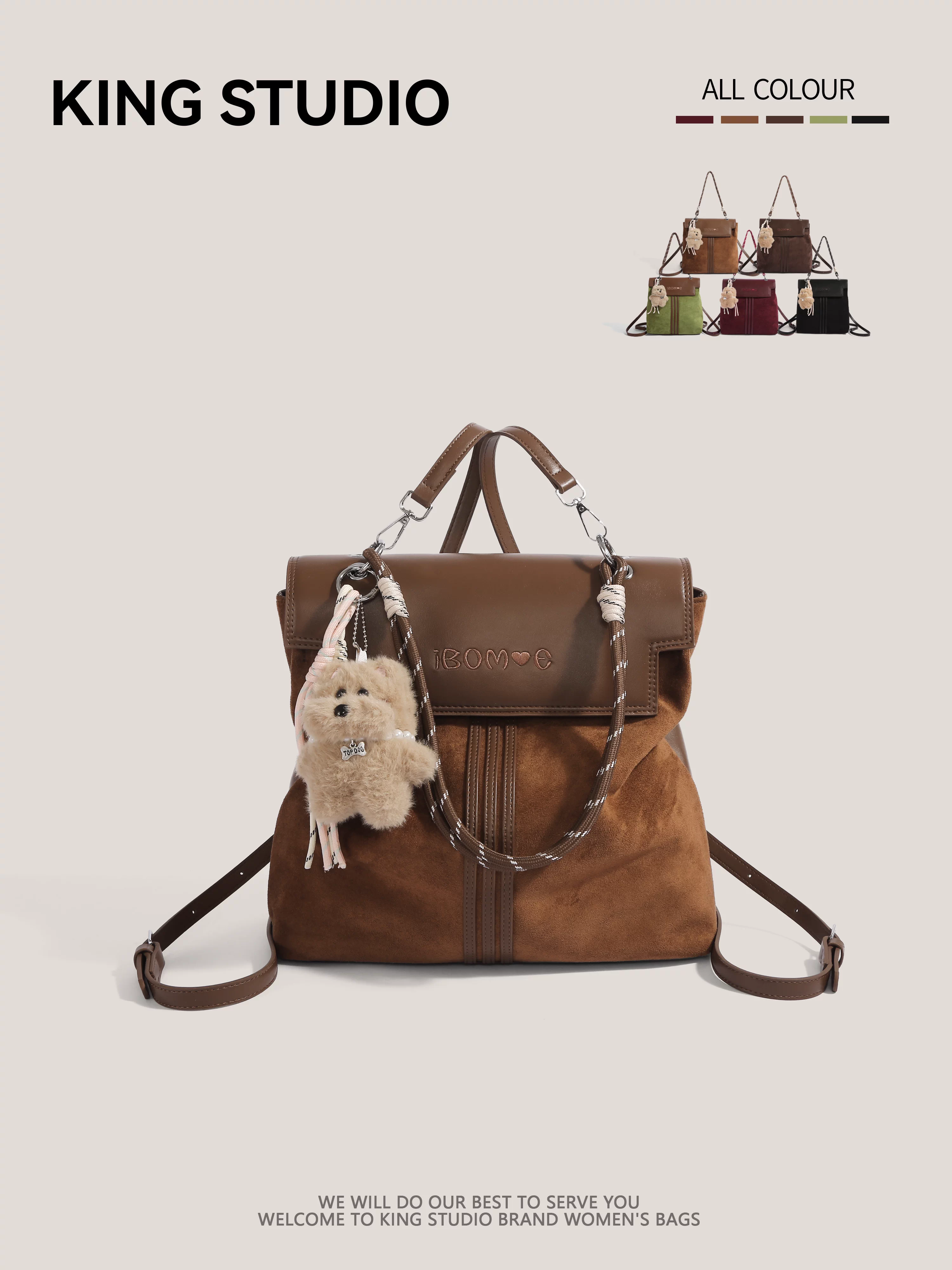 Ba lô retro dung tích lớn dành cho nữ, mẫu mới thu đông 2025, balo đi học, đi làm, du lịch, túi xách tay cho sinh viên đại học