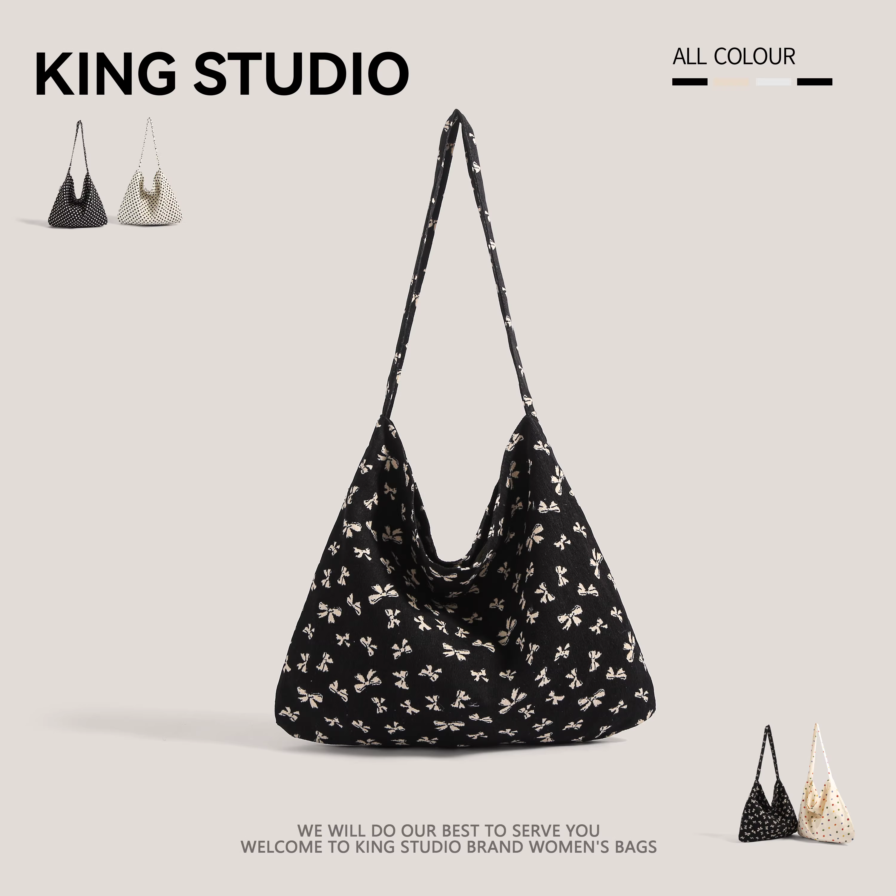 Túi vải hoa họa tiết cùng kiểu dáng của Zhang Ruonan dành cho nữ, mẫu mới 2025, thời trang hè Hàn Quốc, túi tote cỡ lớn, kiểu túi xô