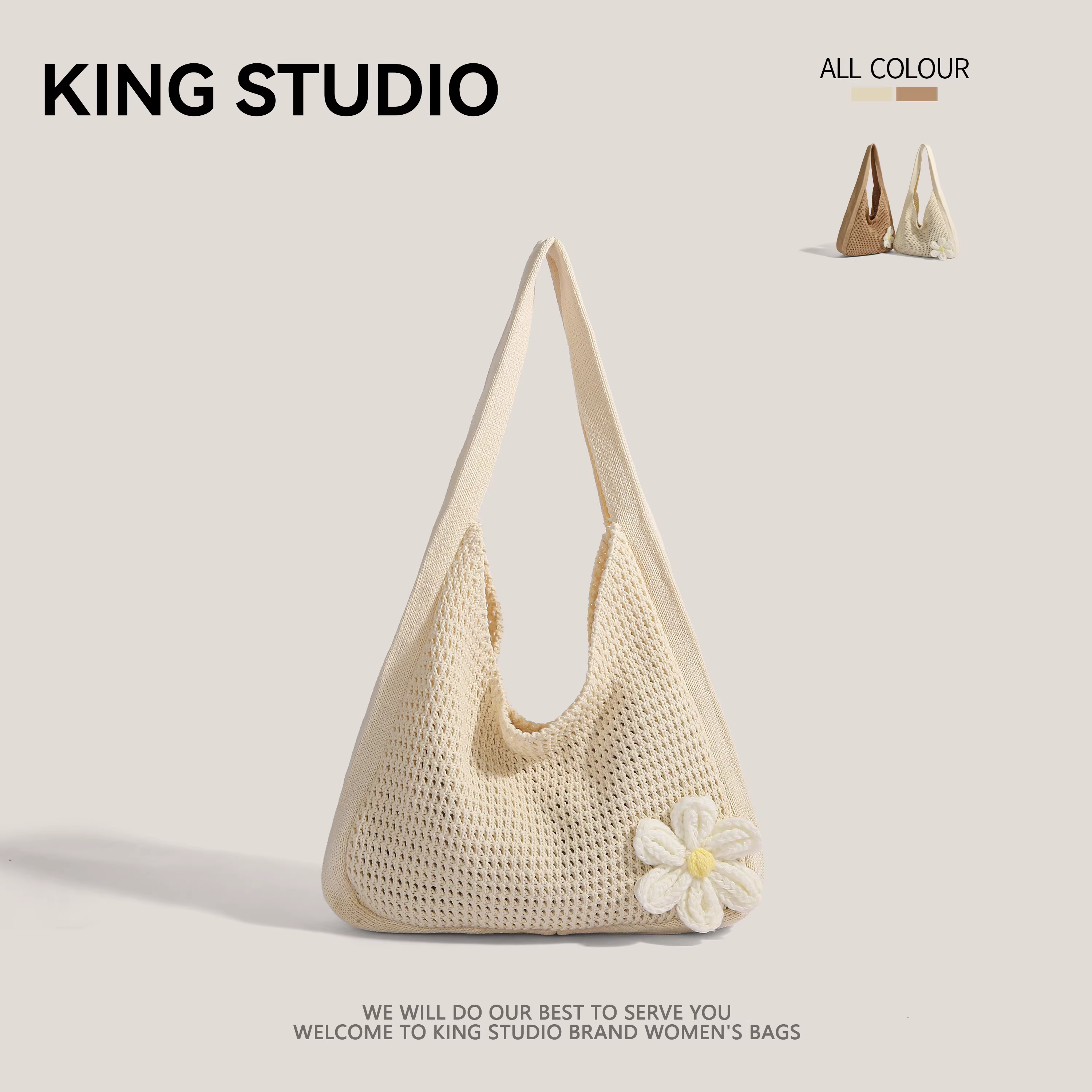 Túi cói đan lát mùa hè dành cho nữ 2025, kiểu dáng mới, dung tích lớn, đeo vai, phong cách dạo phố, đi biển