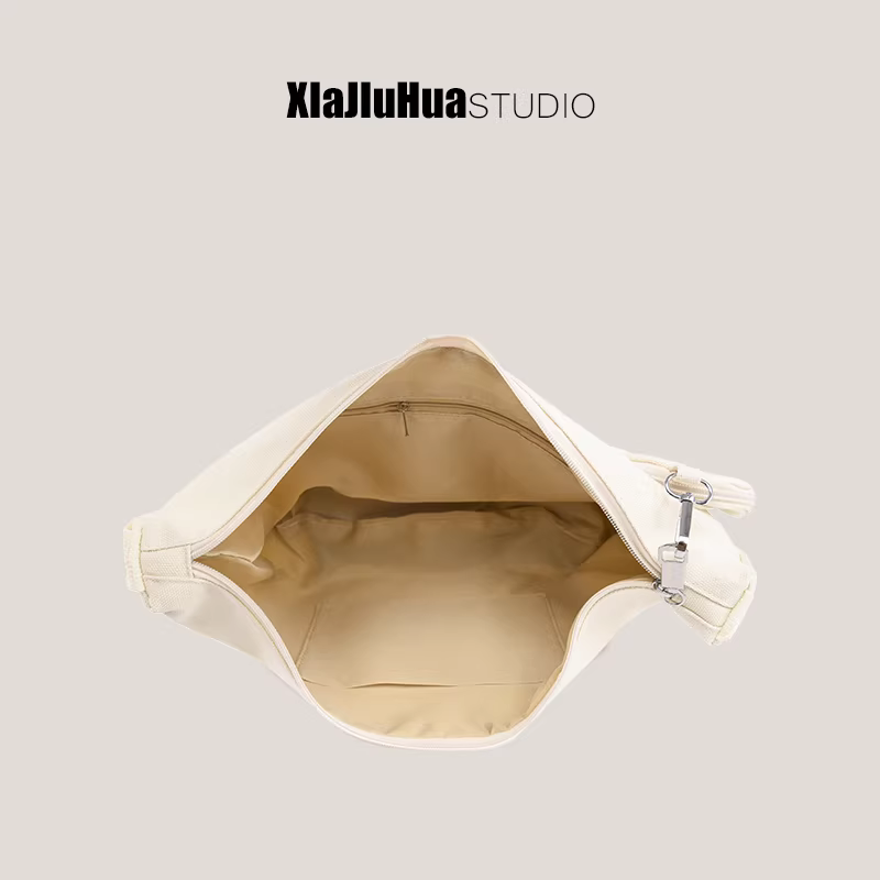 Túi vải bố DrinKing dành cho nữ 2025, túi tote cỡ lớn, túi đeo vai/chéo cho học sinh, sinh viên