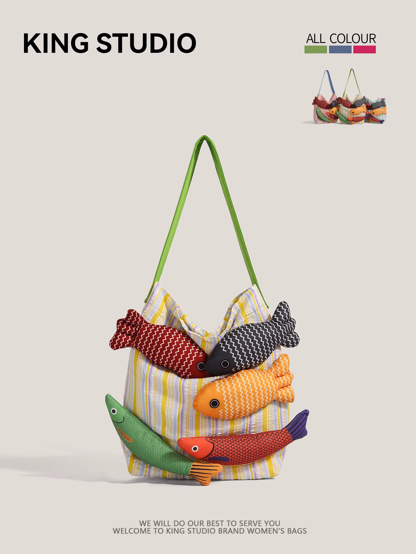 Túi vải bố phối màu Dopamine dành cho nữ, mẫu mới 2025, túi đeo vai thời trang đa năng, dung tích lớn