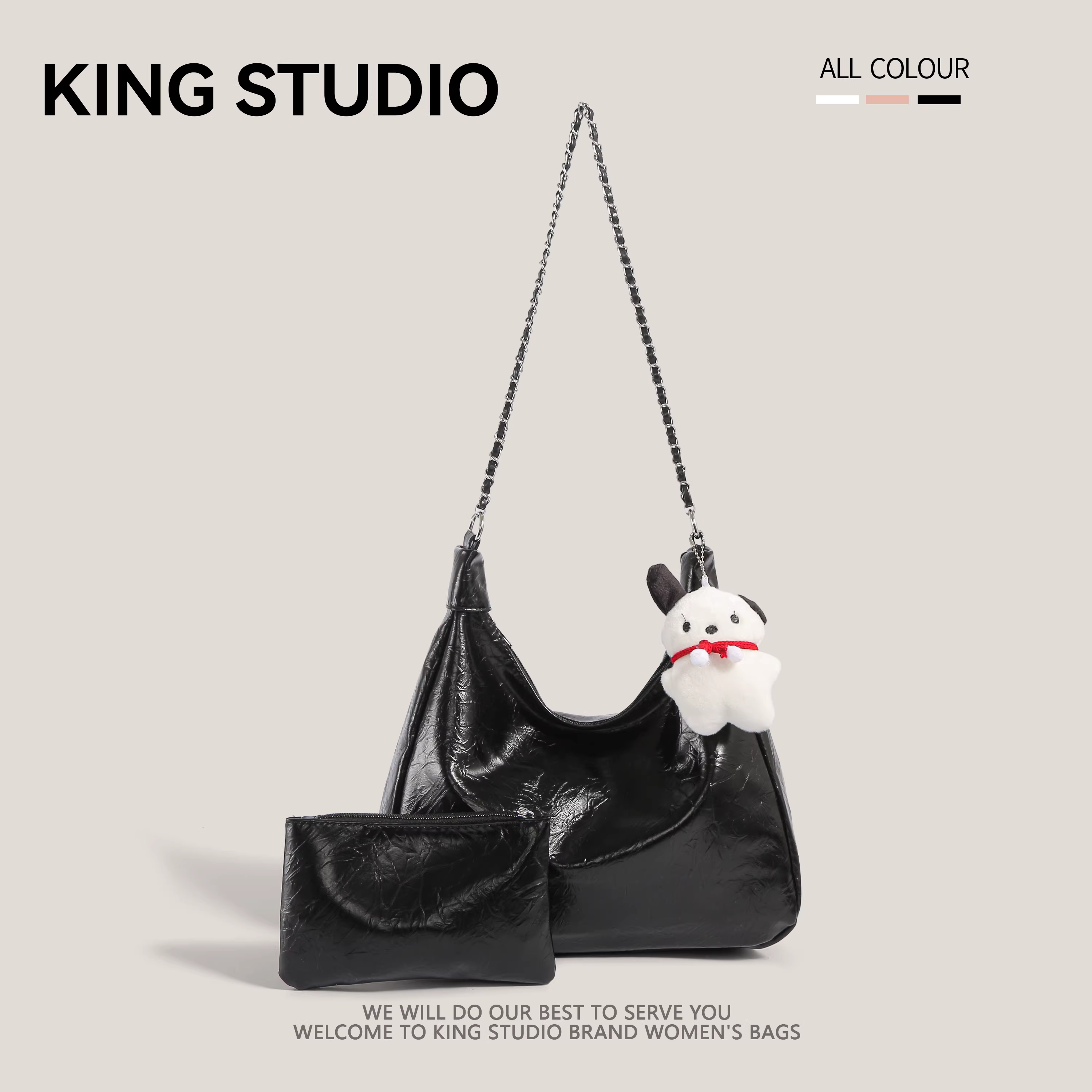 Túi đeo chéo nữ cỡ lớn, kiểu dáng mới xuân hè 2025, cao cấp, thời trang, đa năng, dùng làm túi xách công sở, túi tote