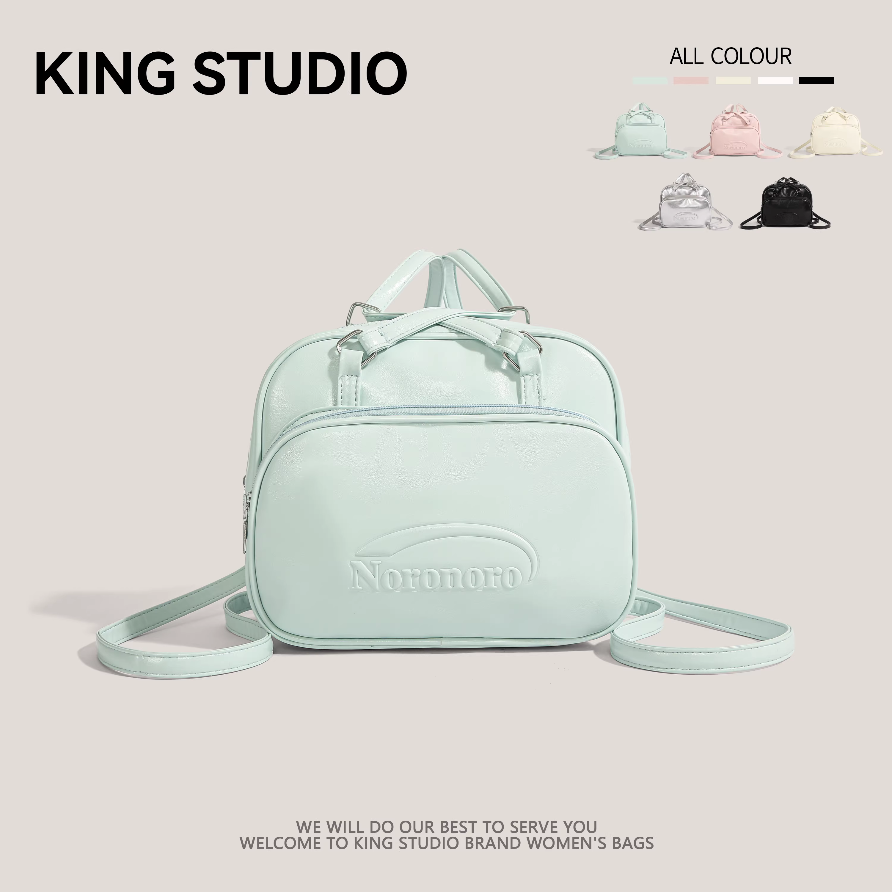 Ba lô phong cách học sinh dành cho nữ 2025, túi tote thời trang mới, túi đeo vai/chéo cỡ lớn, kiểu dáng giản dị