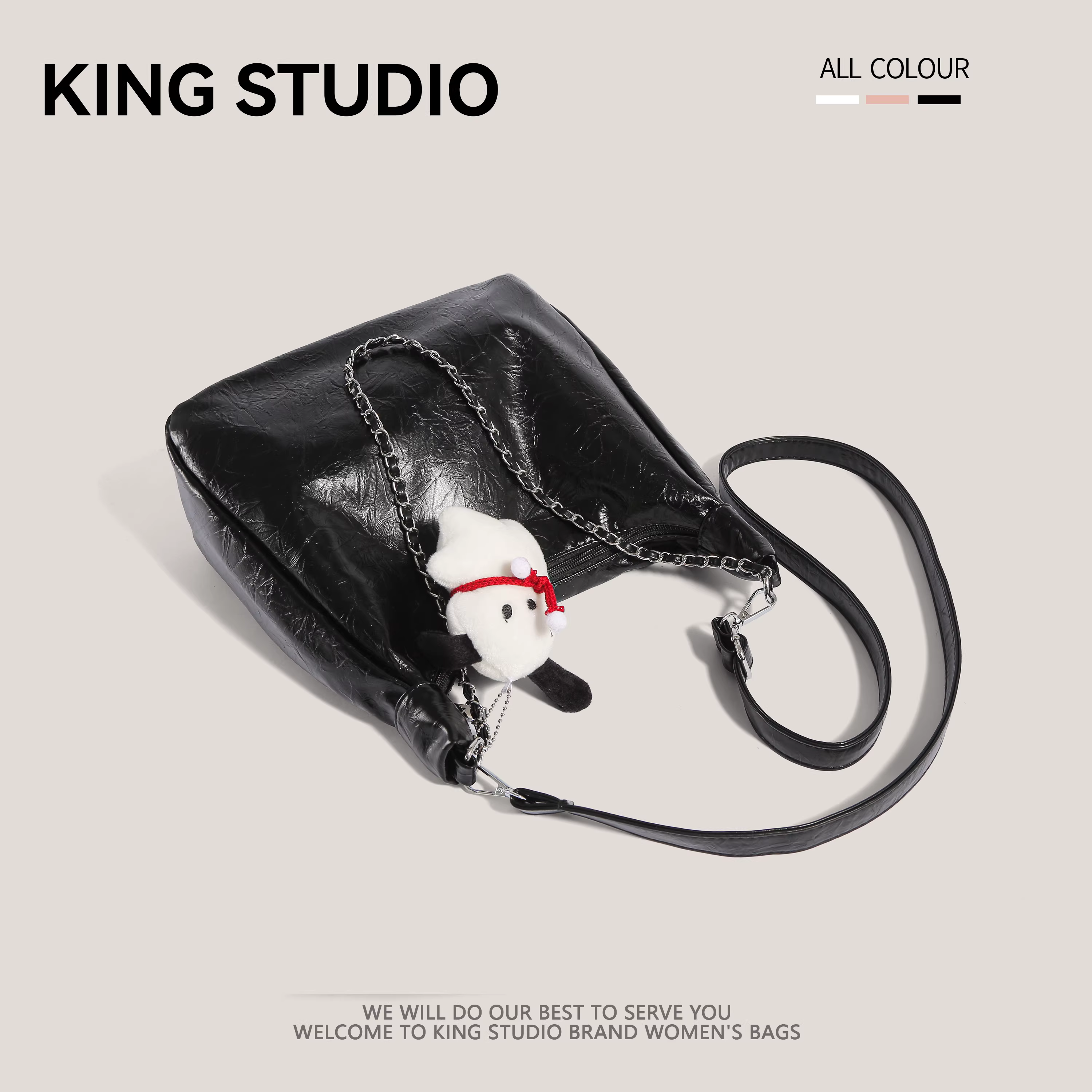 Túi đeo chéo nữ cỡ lớn, kiểu dáng mới xuân hè 2025, cao cấp, thời trang, đa năng, dùng làm túi xách công sở, túi tote