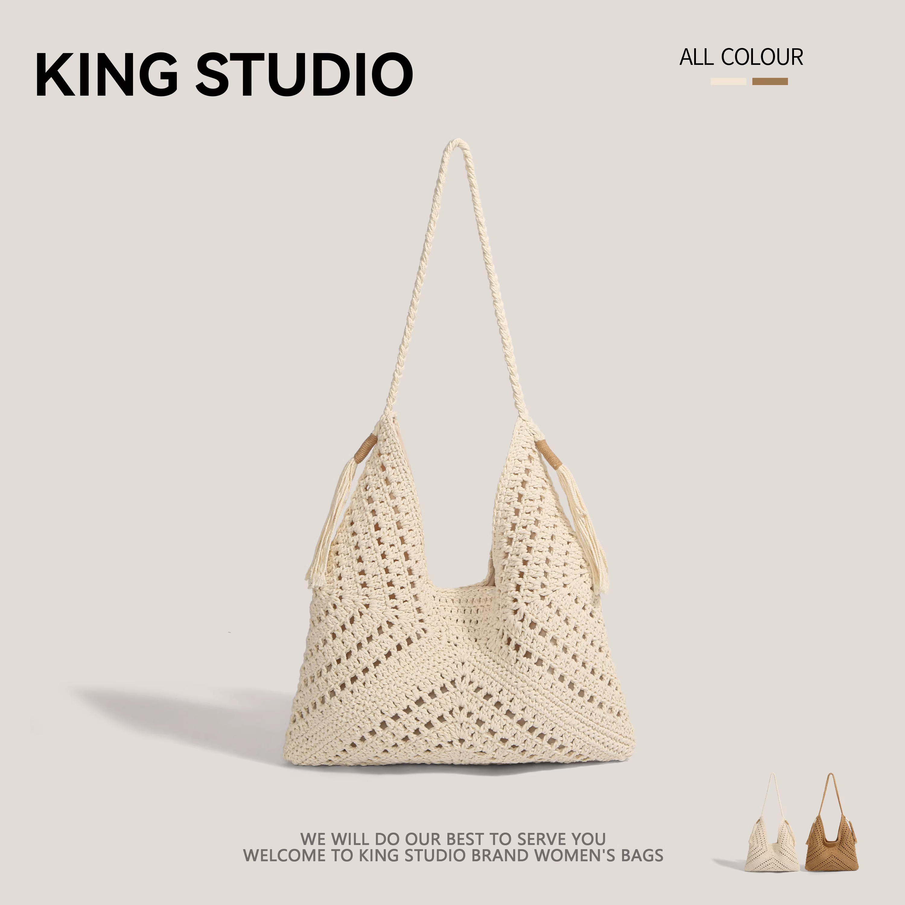 Túi cói dệt cỡ lớn dành cho nữ, mẫu mới hè 2025, thời trang đa năng, đeo vai, đi biển, đi nghỉ