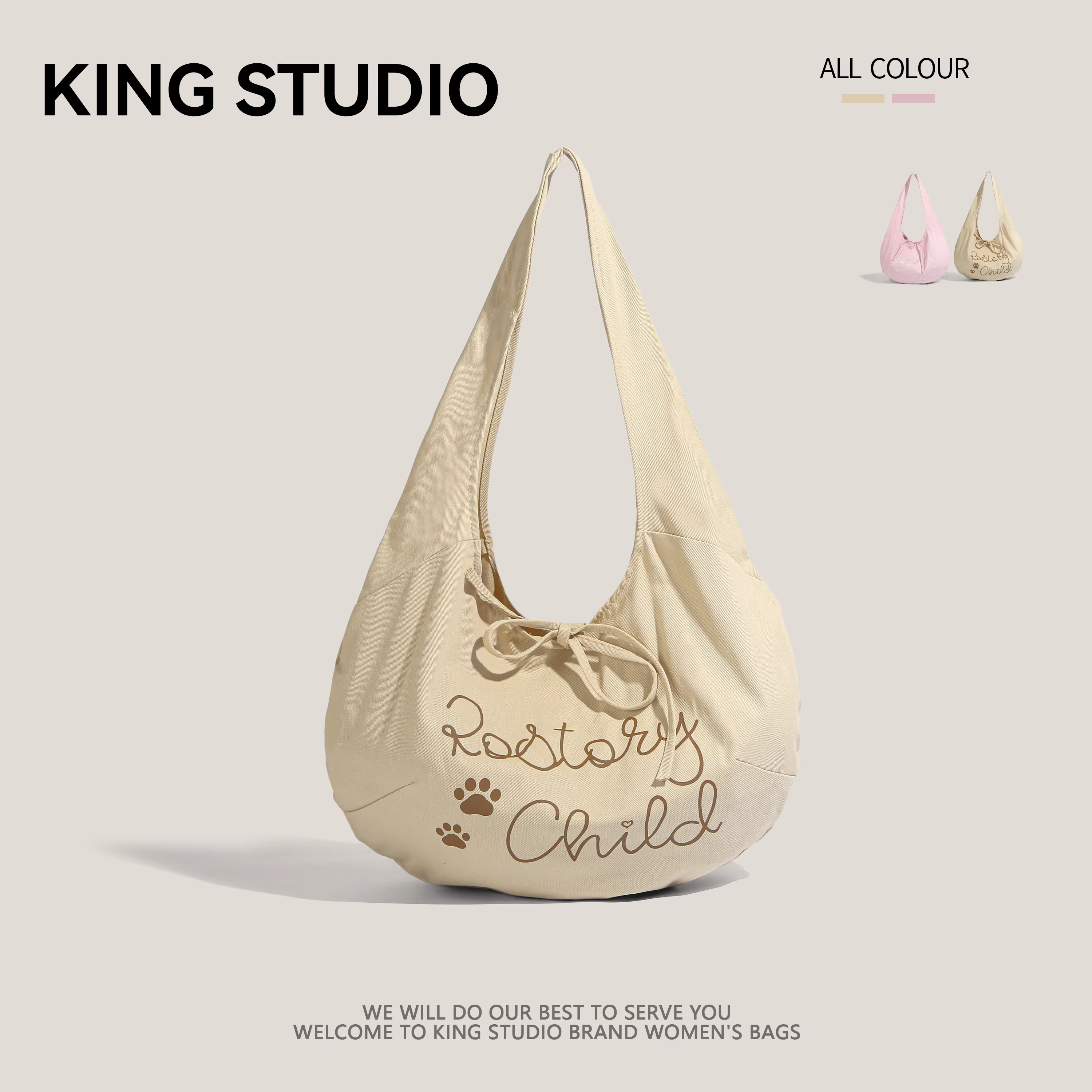 Túi vải bố thiết kế độc đáo dành cho nữ 2025, mẫu mới, dung tích lớn, túi đi làm buổi sáng, túi bánh bao xếp ly, túi đeo chéo