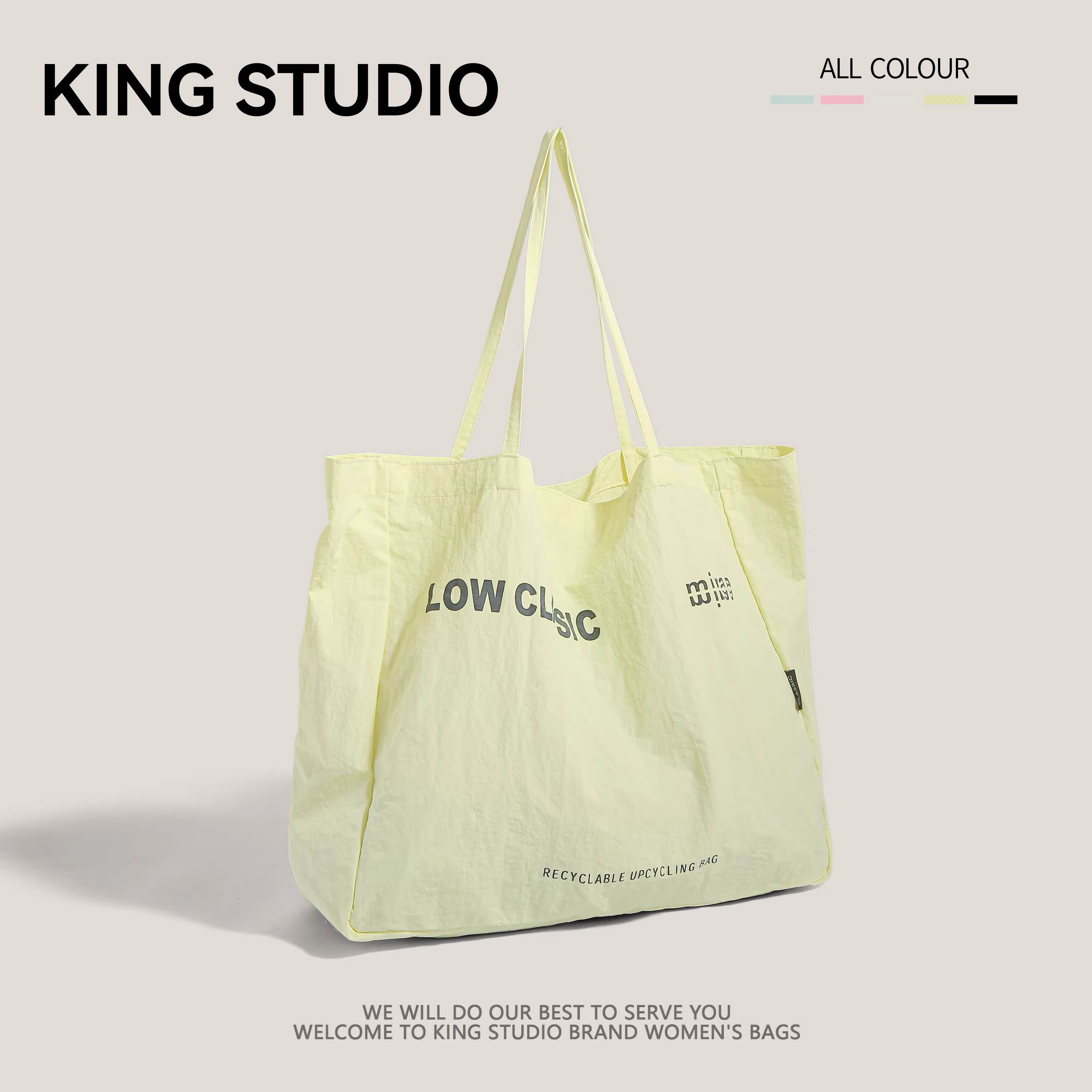 Túi tote vải bố mùa hè dành cho nữ 2025, thời trang mới, đa năng, phong cách trẻ trung, dung tích lớn, thích hợp đi học, đi chơi, đi chợ