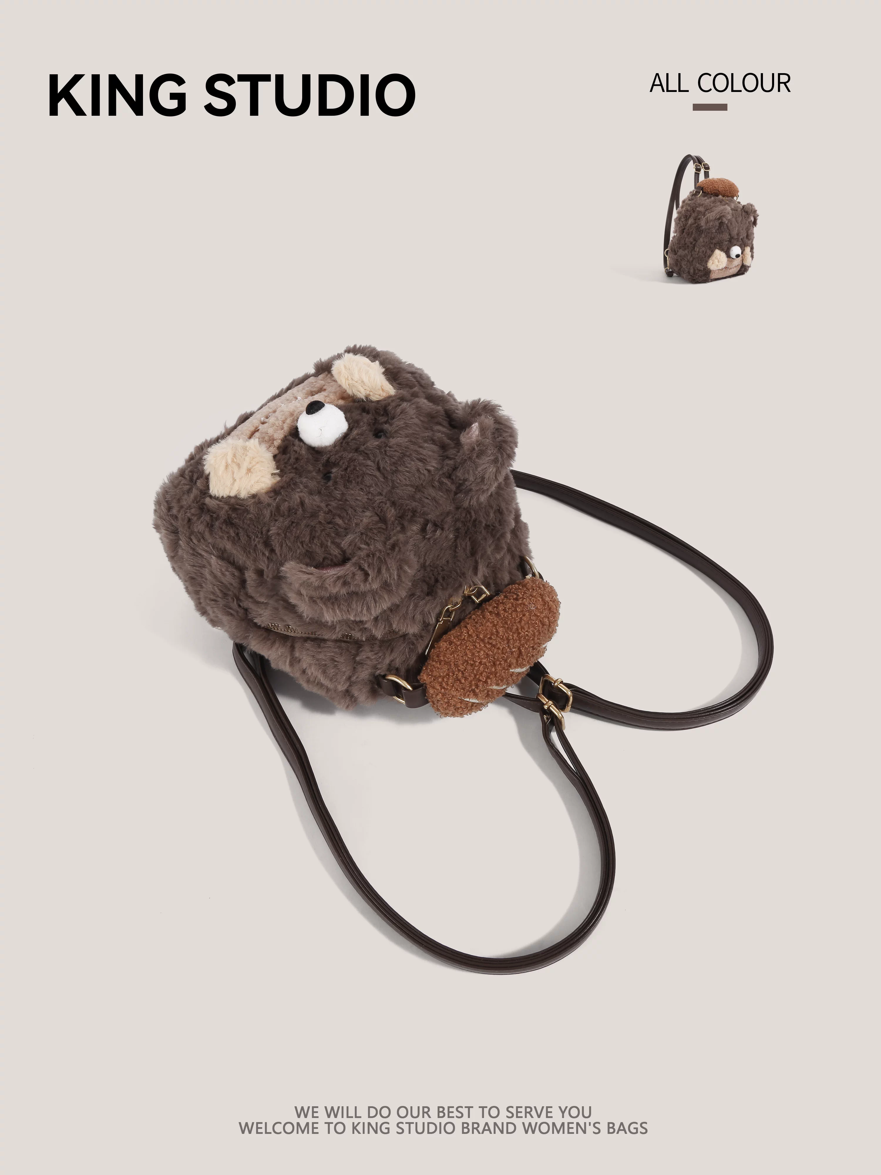 Ba lô thú bông hoạt hình dễ thương dành cho nữ, mẫu mới 2026, quà sinh nhật, cặp sách học sinh, balo du lịch, balo nhẹ