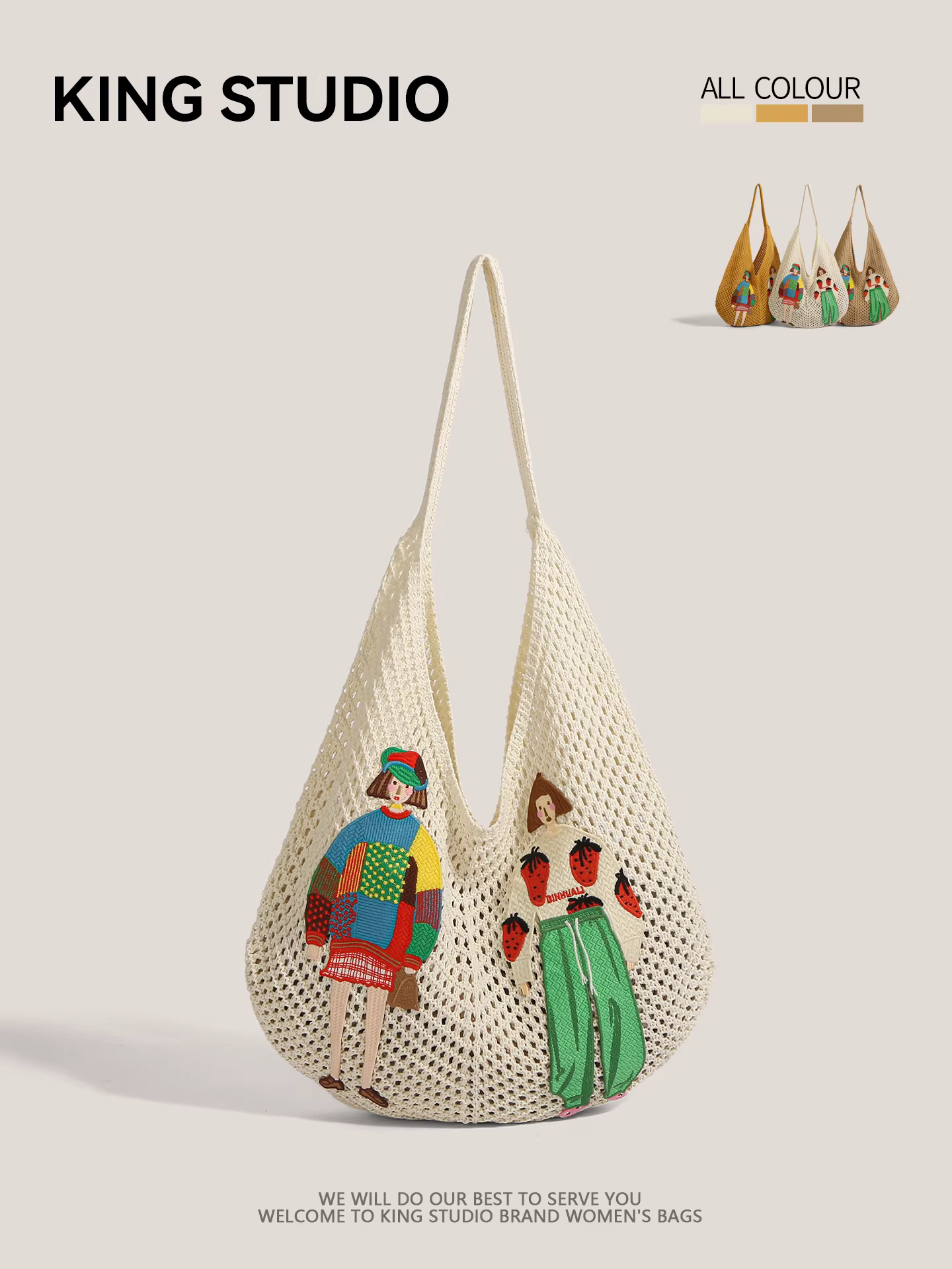 Túi đeo vai dệt kim cỡ lớn dành cho nữ, mẫu mới 2025, thiết kế độc đáo, phong cách đa năng, nhẹ nhàng, kiểu dáng phóng khoáng, túi đeo nách.