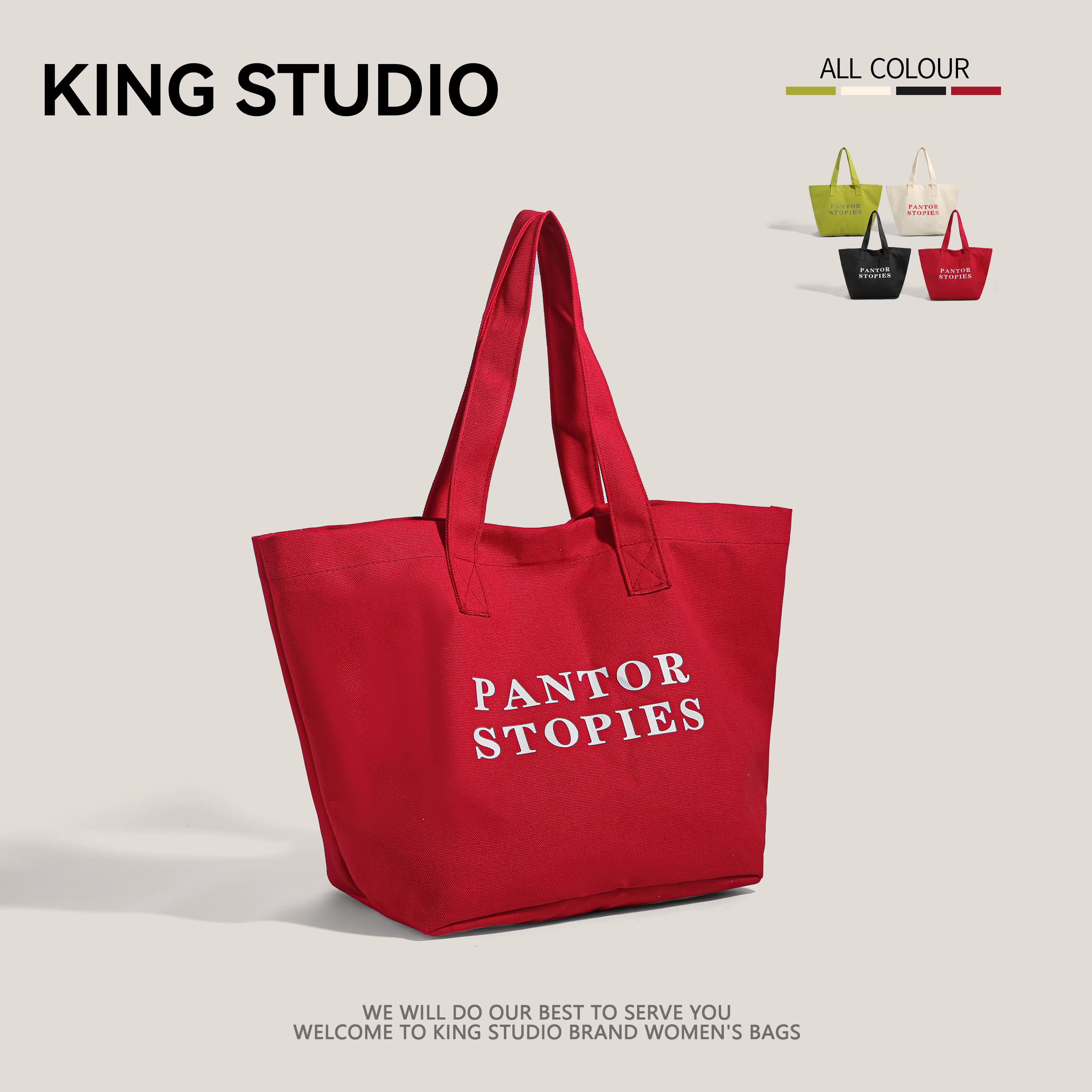 Túi tote vải bố in chữ dành cho nữ, mẫu mới 2025, xu hướng hè Hàn Quốc, túi đeo vai cá tính, dung tích lớn, túi đi chợ