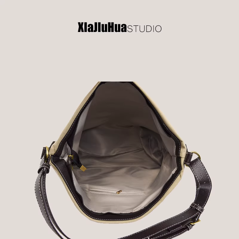 Túi vải bố DrinKing dành cho nữ 2025, mẫu mới thời trang, túi đeo vai đa năng, dung tích lớn, túi đeo chéo