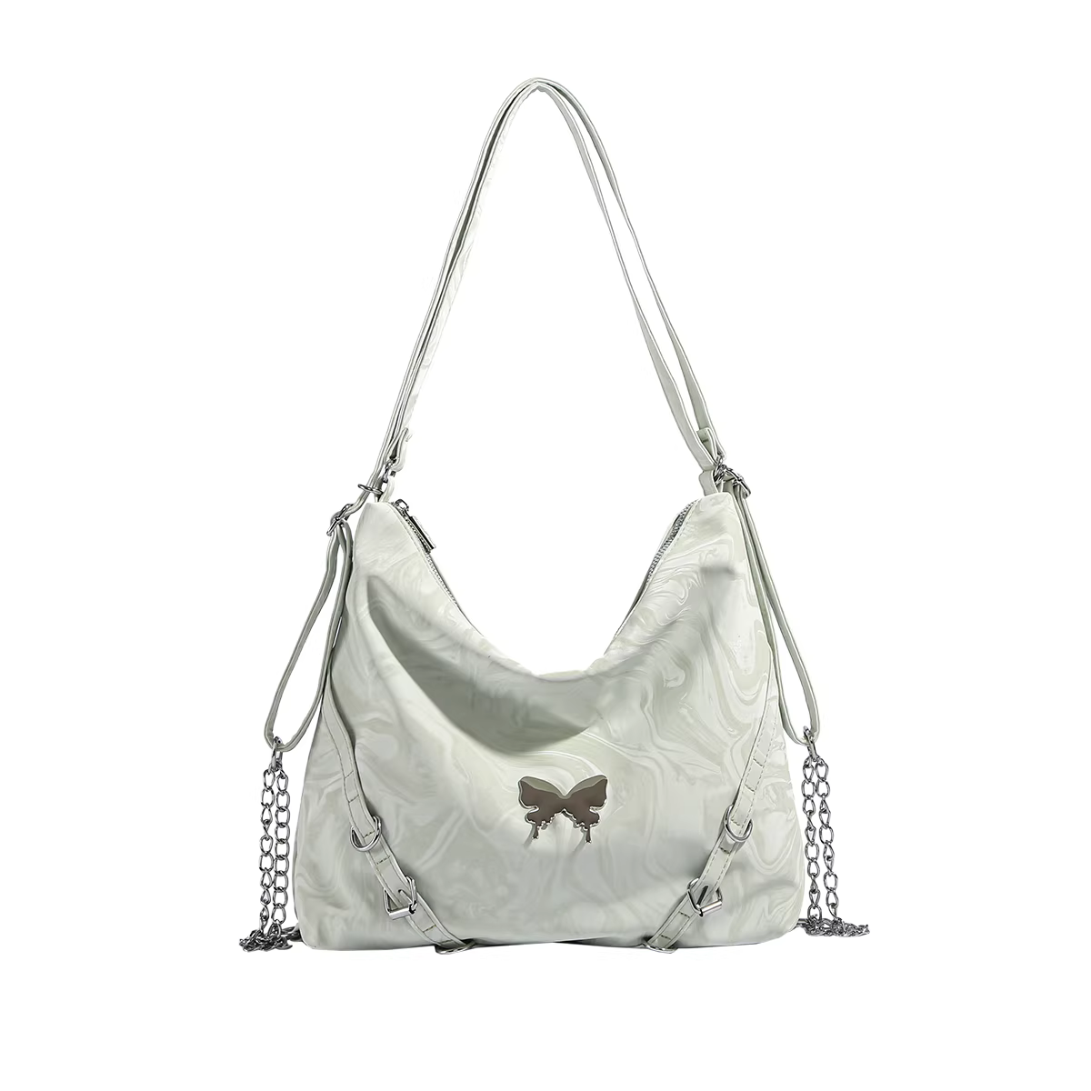 Ba lô đa năng thiết kế độc đáo dành cho nữ 2025, mẫu mới thời thượng, dung tích lớn, đa dụng, dùng làm túi đeo vai, đeo chéo, túi tote đi làm