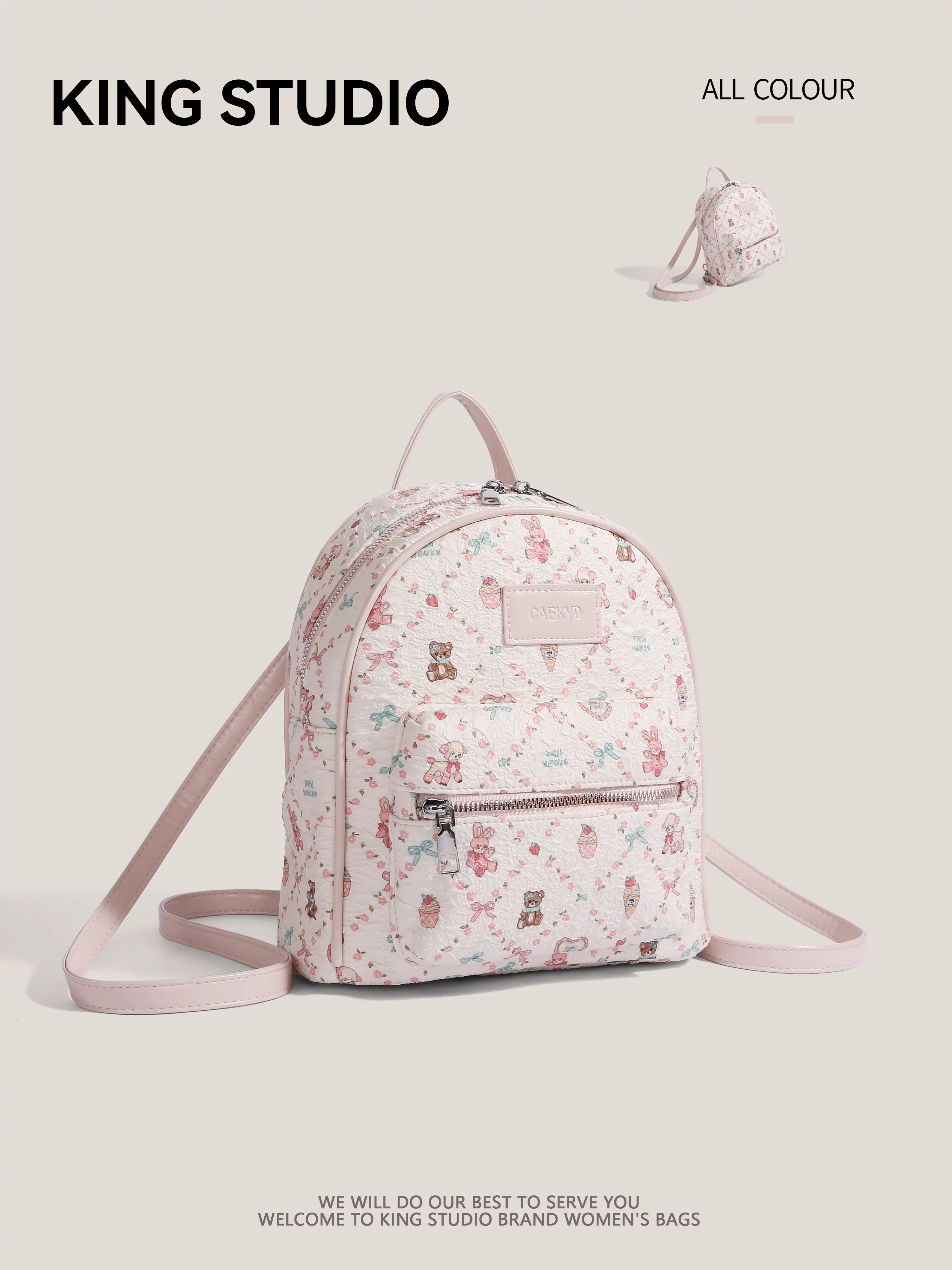 Ba lô thời trang phong cách ngọt ngào, mẫu mới hè 2026, đa năng, dung tích lớn, dành cho học sinh, đi làm