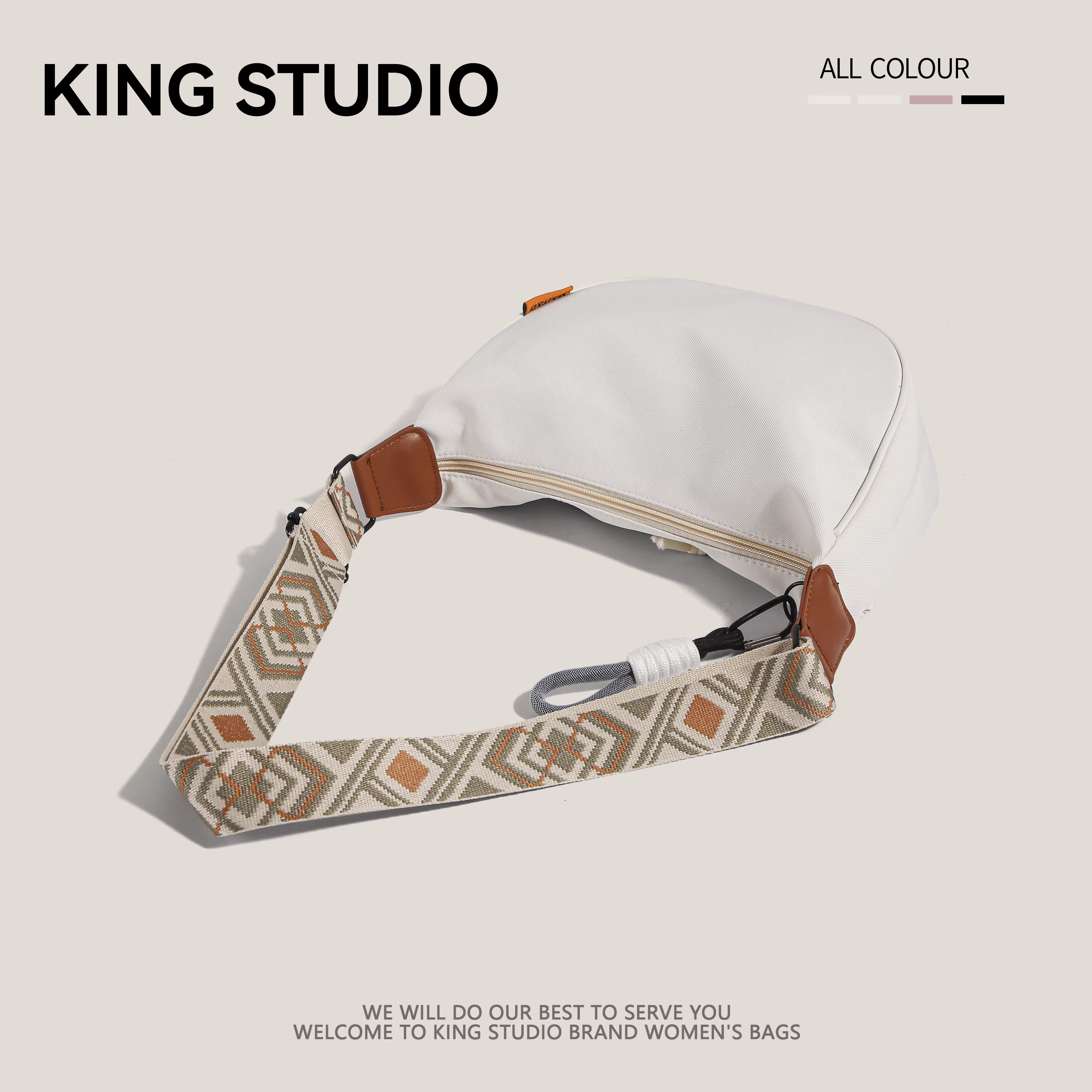 Túi đeo chéo nylon thời trang nữ 2025 kiểu Hàn Quốc mới, phong cách mùa hè, đa năng, nhỏ gọn, thích hợp đi làm