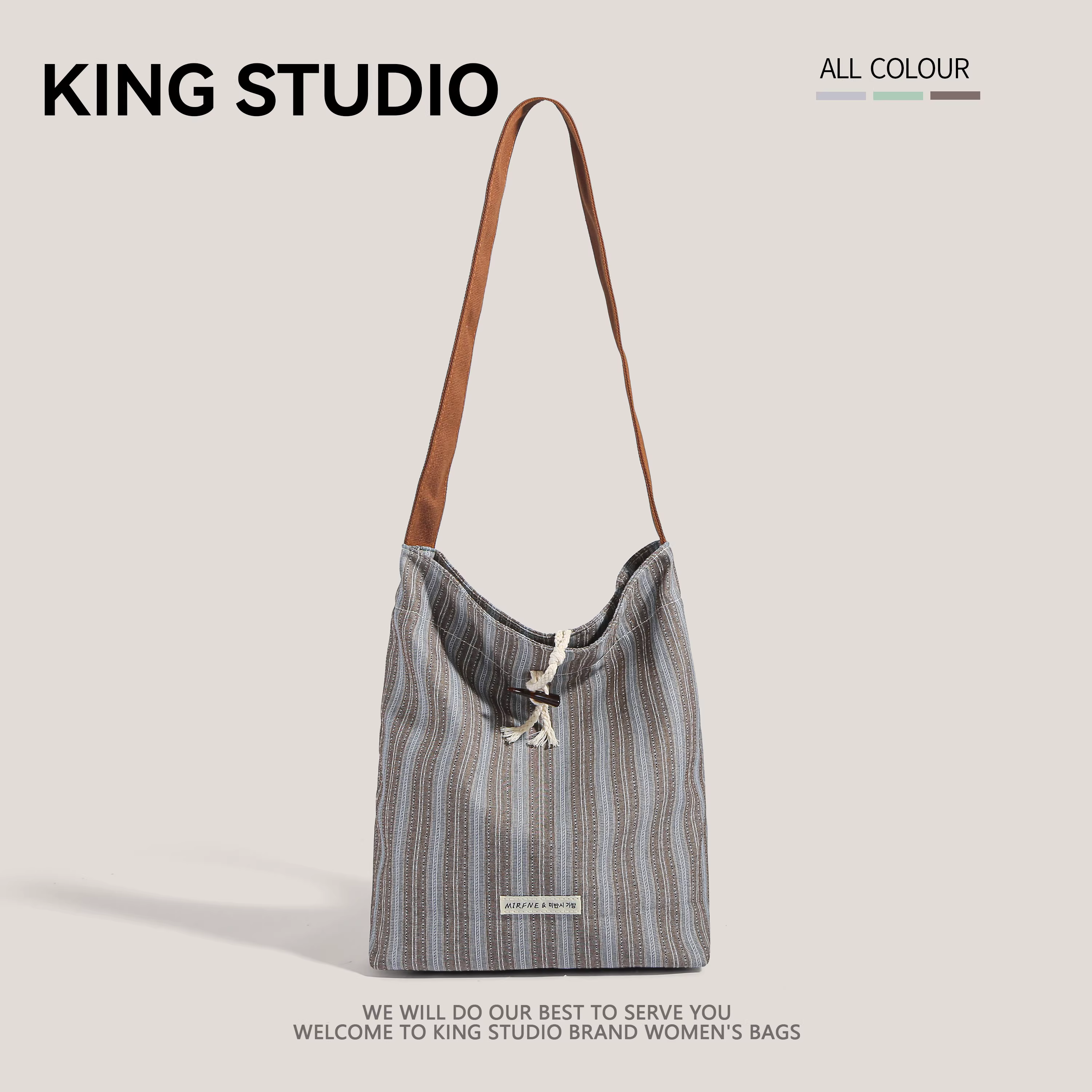 Túi vải bố cỡ lớn dành cho nữ, mẫu mới 2025, thời trang hè, phong cách giản dị, đeo chéo, đa năng, túi đeo vai