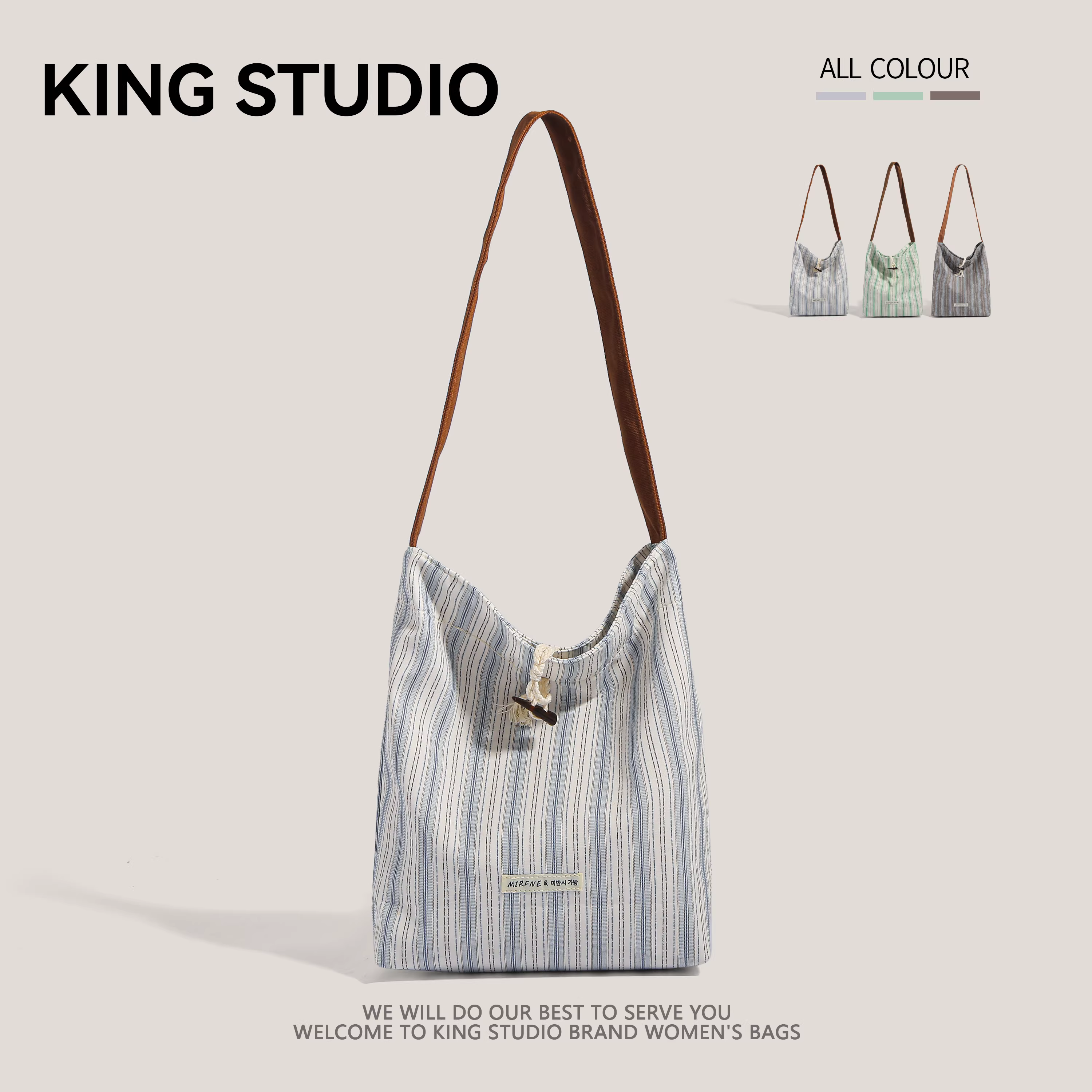 Túi vải bố cỡ lớn dành cho nữ, mẫu mới 2025, thời trang hè, phong cách giản dị, đeo chéo, đa năng, túi đeo vai