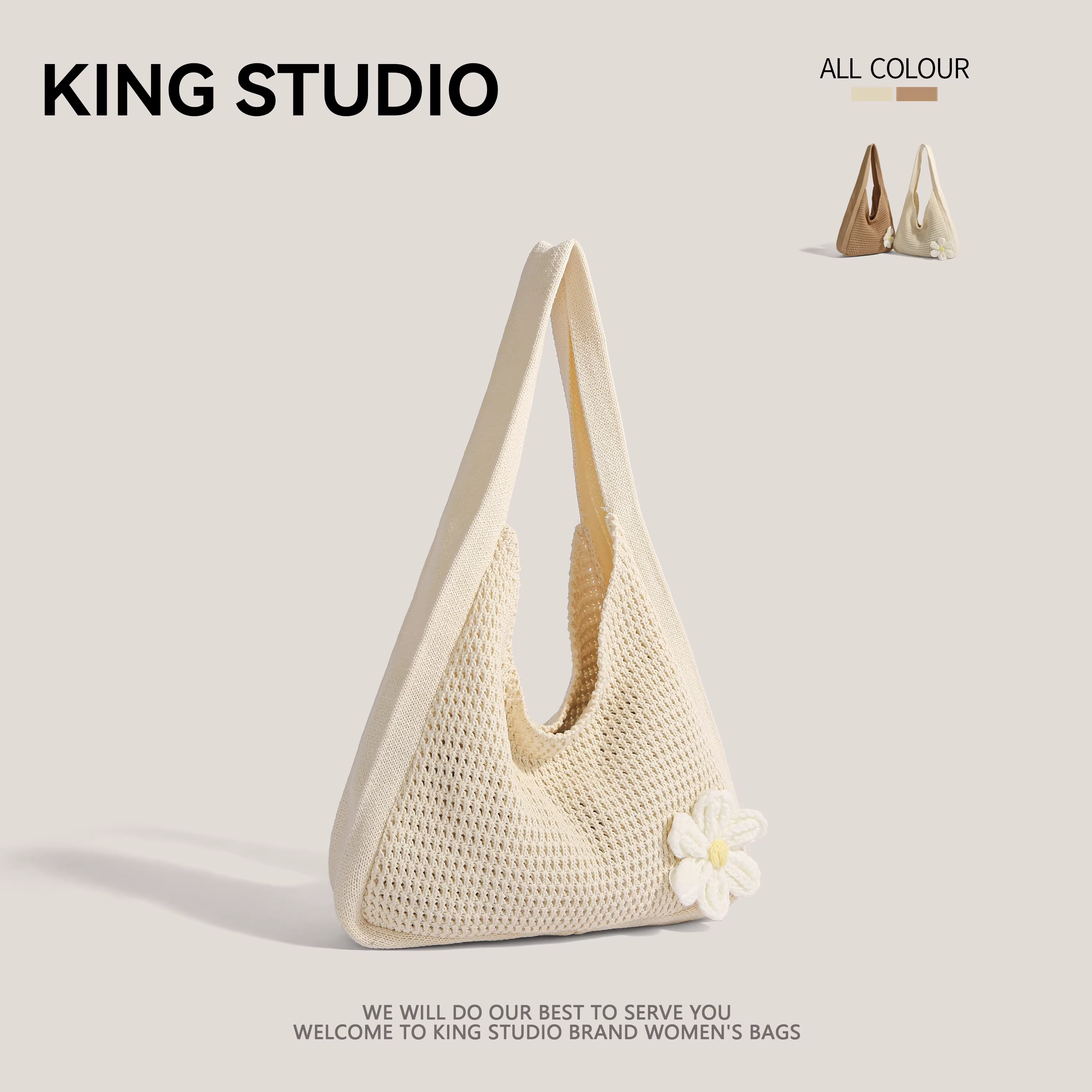 Túi cói đan lát mùa hè dành cho nữ 2025, kiểu dáng mới, dung tích lớn, đeo vai, phong cách dạo phố, đi biển