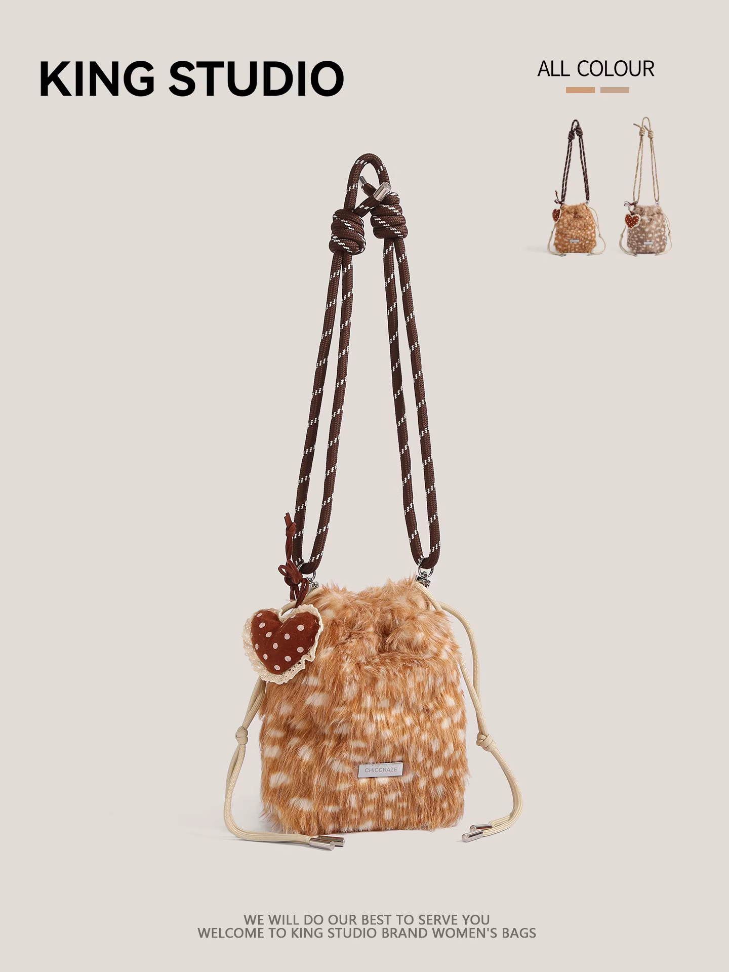 Túi lông thú dễ thương dành cho nữ, mẫu mới thu đông 2025, túi điện thoại cao cấp, túi nhỏ mini, đa năng, đeo vai, đeo chéo