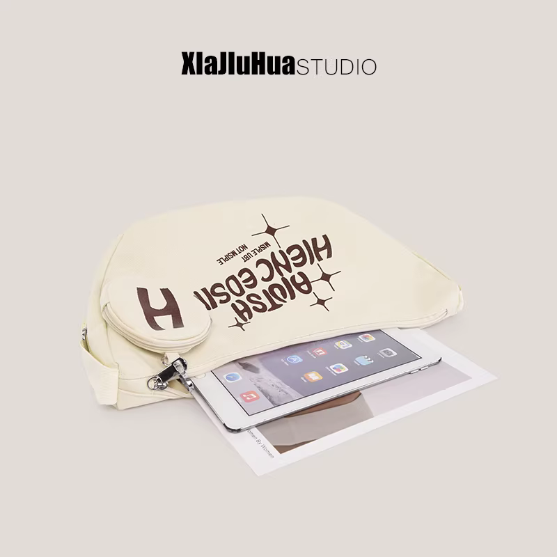 Túi vải bố DrinKing dành cho nữ 2025, túi tote cỡ lớn, túi đeo vai/chéo cho học sinh, sinh viên