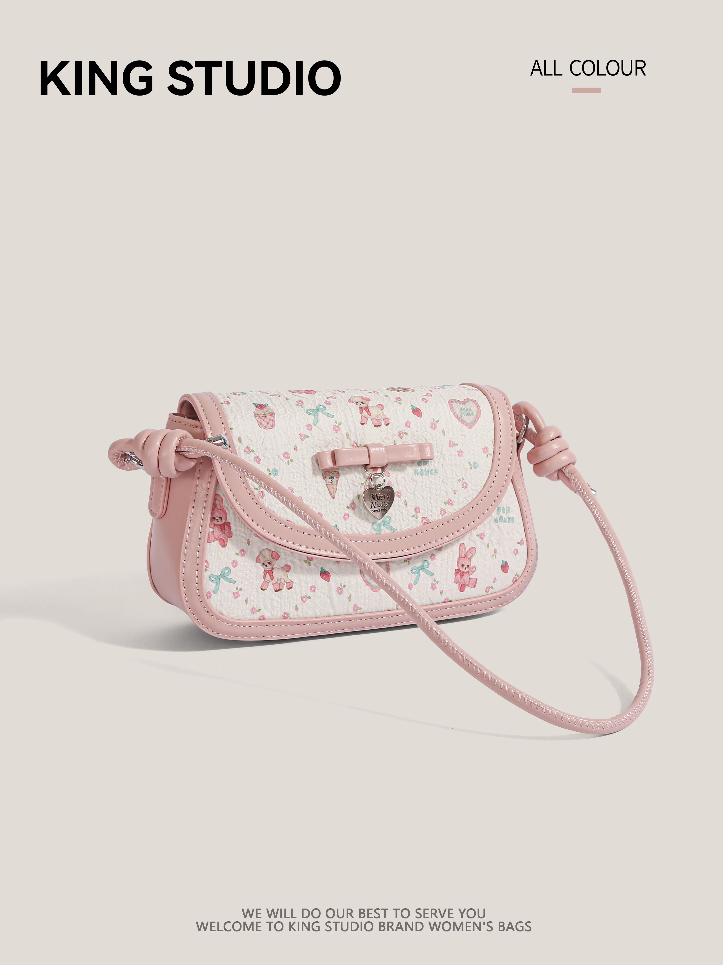 Túi xách nơ thiết kế độc đáo 2025 kiểu dáng mới, túi đeo nách cao cấp, thời trang đa năng, có thể đeo vai và đeo chéo.