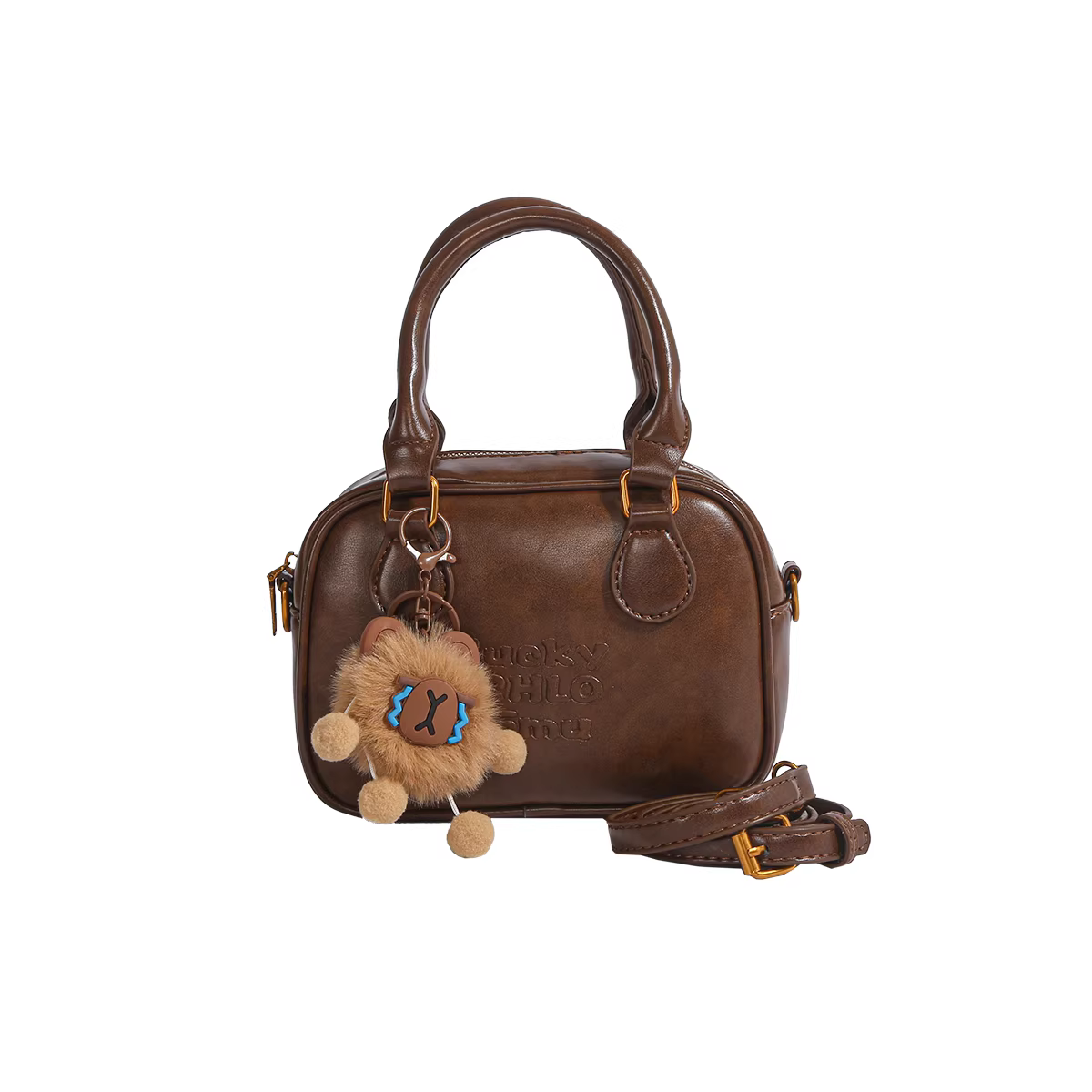 Túi bowling retro độc đáo dành cho nữ, mẫu mới xuân/hè 2025, túi đeo vai/chéo chất lượng cao, đa năng