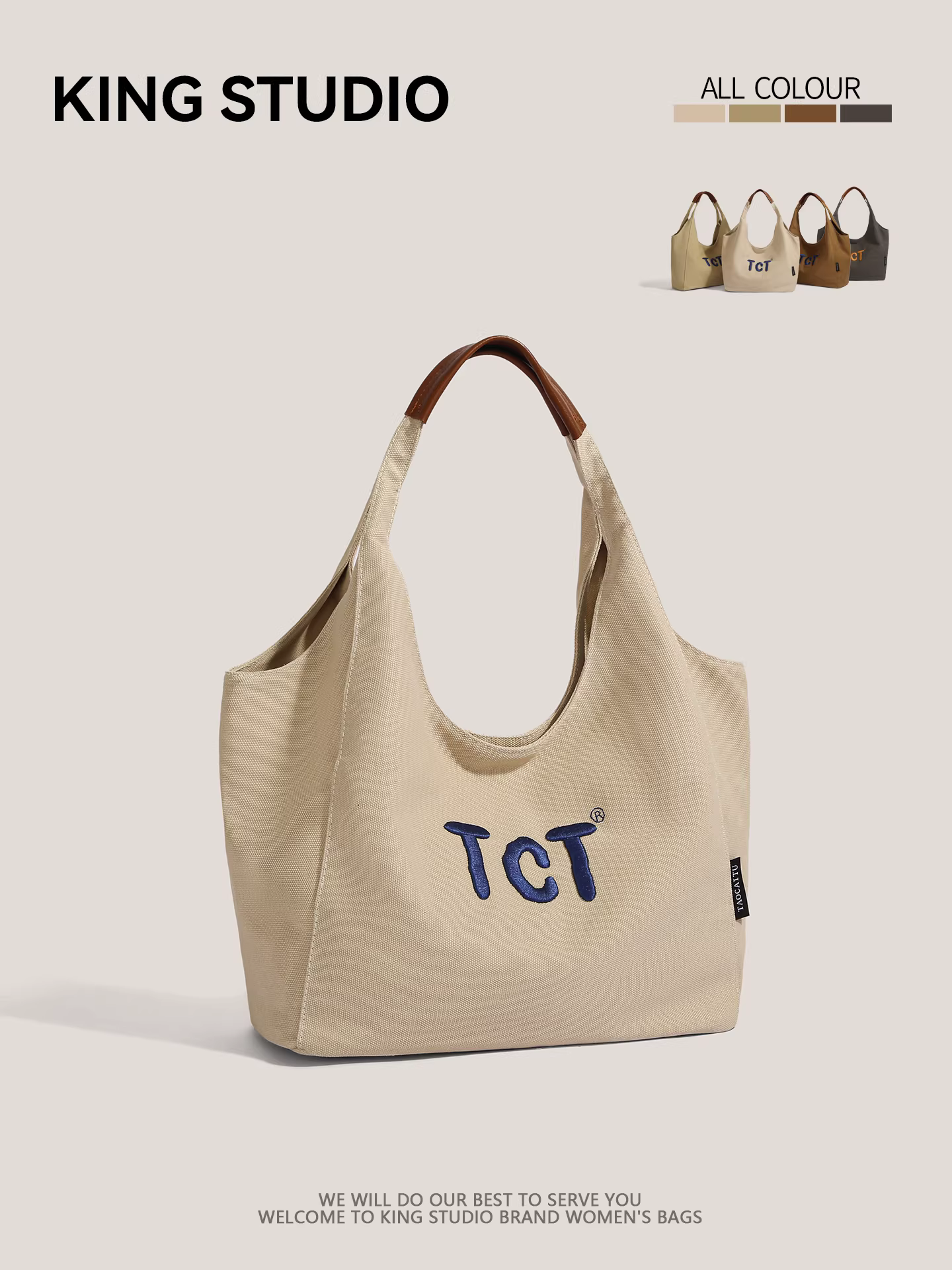 Túi vải bố nữ 2025 mẫu mới thời trang, nhẹ nhàng, đa năng, đeo vai, thích hợp đi học và đi làm, túi tote dung tích lớn