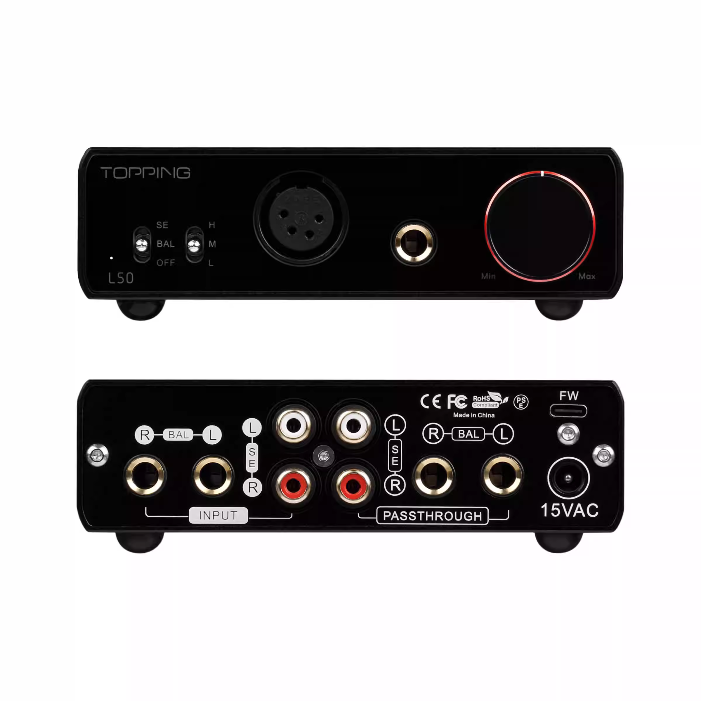 Bộ khuếch đại tai nghe để bàn TOPPING L50 công suất cao HIFI audiophile để bàn amp TRS XLR