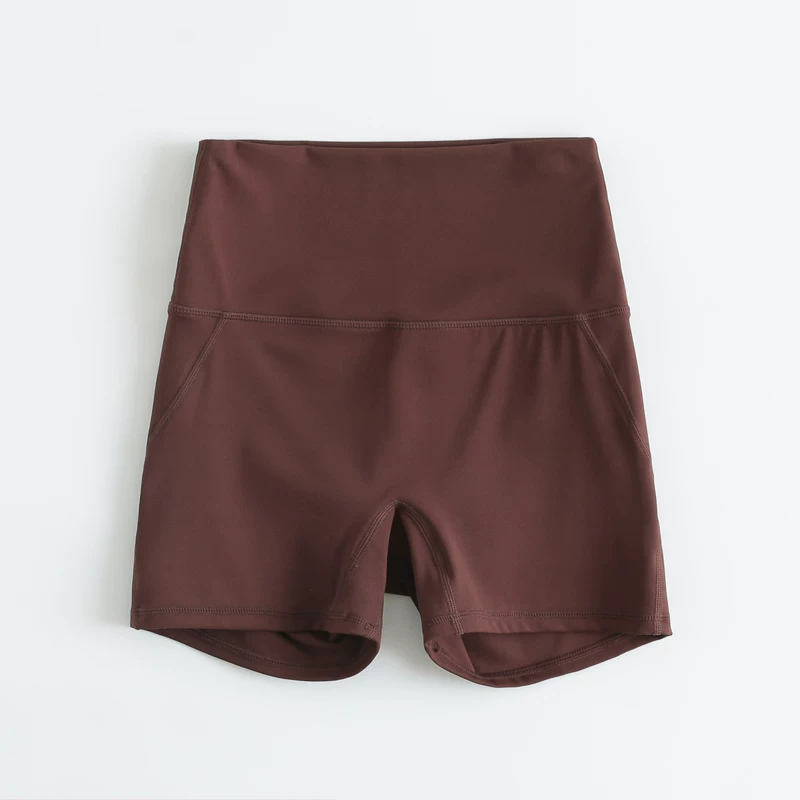 Quần short tập yoga nâng mông không cần mặc quần lót, quần tập thể dục cạp cao không gây khó chịu, quần short thể thao dành cho nữ mùa hè.